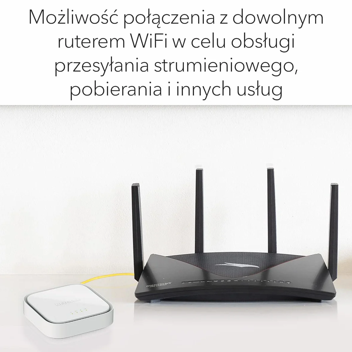 Netgear LTE 4G LM1200 Modem, do 150 Mbit/s przy Pobieraniu, 2 Porty Gigabit LAN/WAN, Zintegrowany Modem 4G LTE Cat4, Kompatybilny ze Wszystkimi Europejskimi Kartami SIM