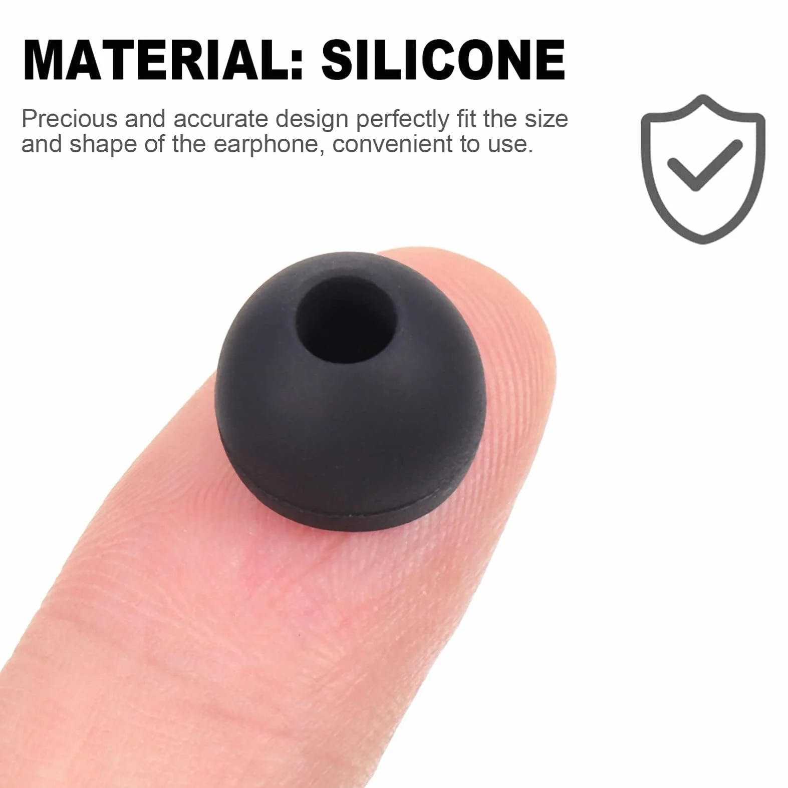 Silikonowe wkładki douszne do słuchawek 4,5-6 mm 18 par zamienne