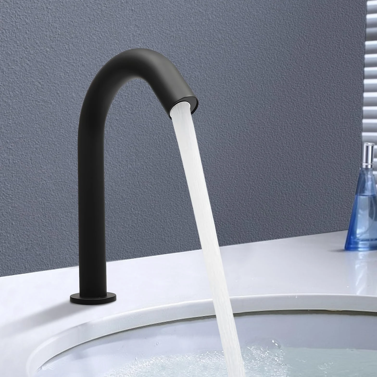 Bateria zlewozmywakowa bezdotykowa z czujnikiem 10 cm zakres wykrywania jednouchwytowa bateria mieszająca do łazienki kuchni NPT 1/2" 0,05-0,6 Mpa