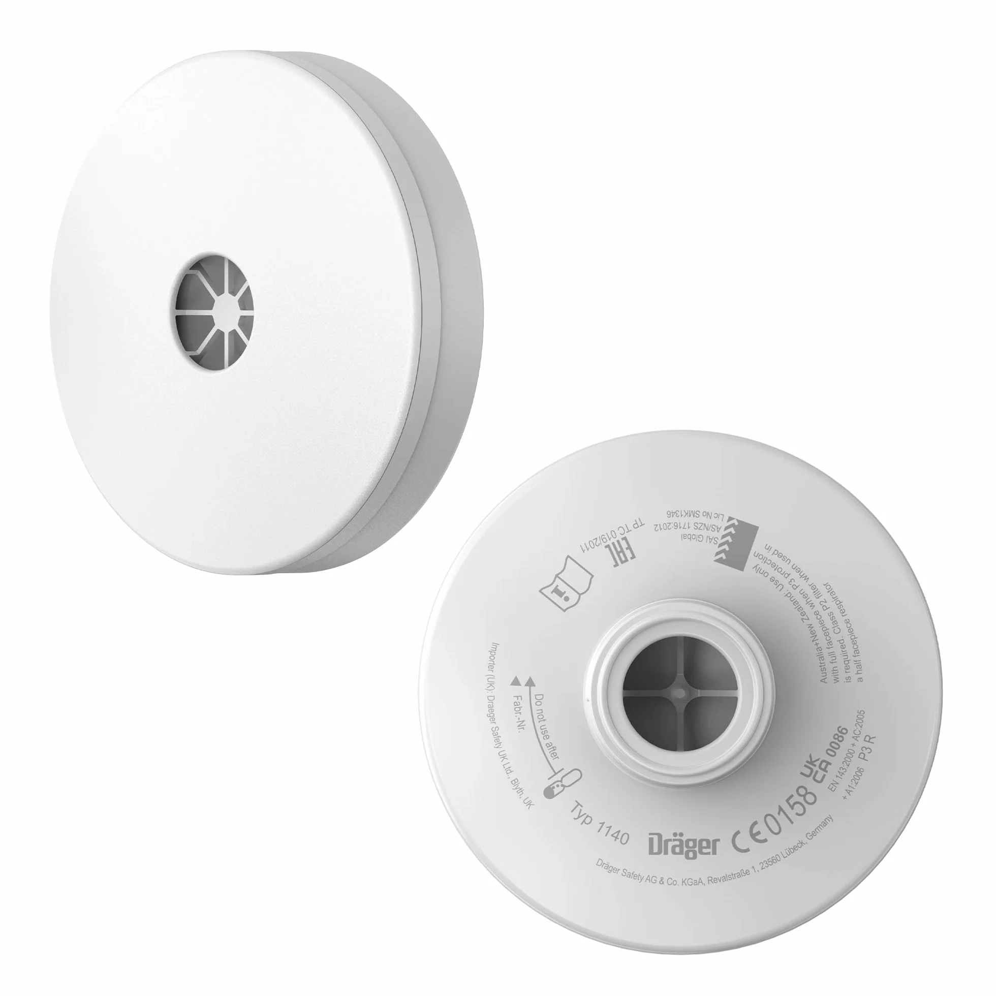 Dräger X-plore Rd40 filtr cząstek stałych 1140 P3 R do aerozoli/cząstek stałych