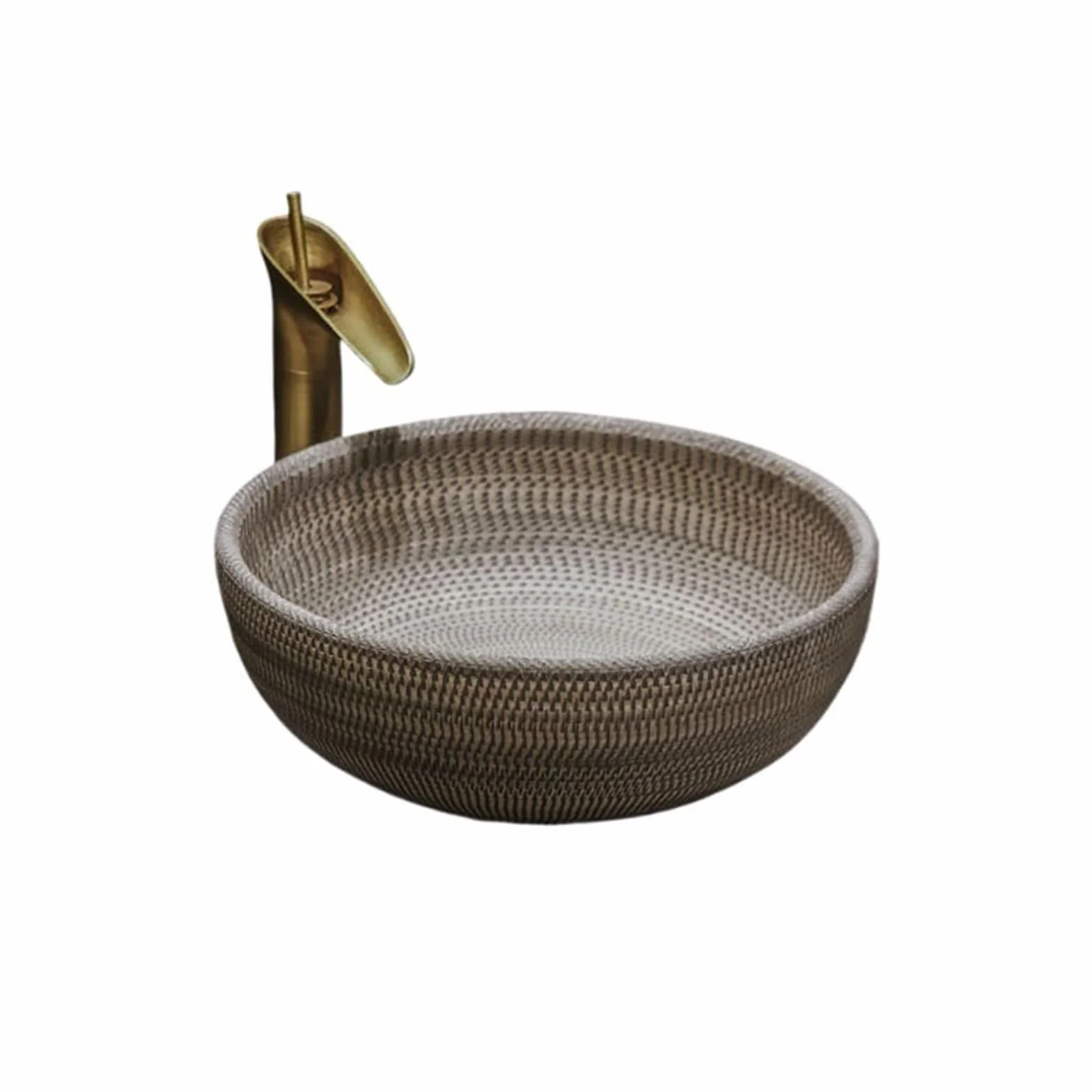 Umywalka Nablatowa, Umywalka Nablatowa, Prosta Okrągła Umywalka, Pogrubiona Ceramiczna Umywalka Nablatowa, Umywalka Łazienkowa, Umywalka Nadblatowa