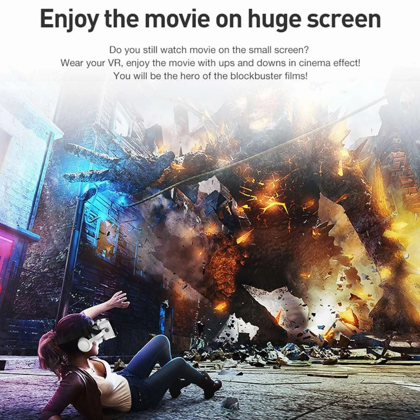 Zestaw słuchawkowy VR do iPhone 15 14 13 12 Pro Max Plus Samsung Galaxy S24 S23 S22 S21 Edge iOS Android Smartphone