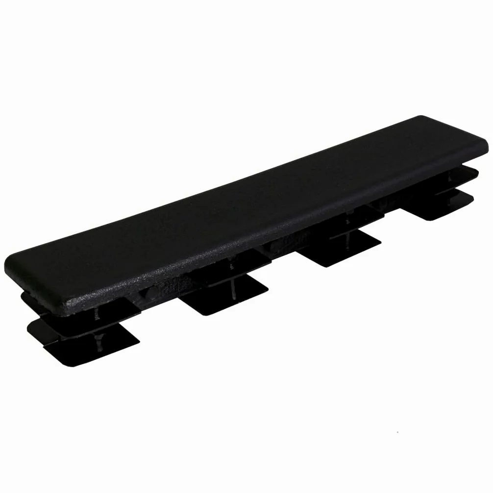 TIBU Zatyczki lamelowe prostokątne zaślepki do rur, zaślepki do rur, osłona, prostokątne, 50 sztuk, rury prostokątne, 100 x 20 x 2 mm
