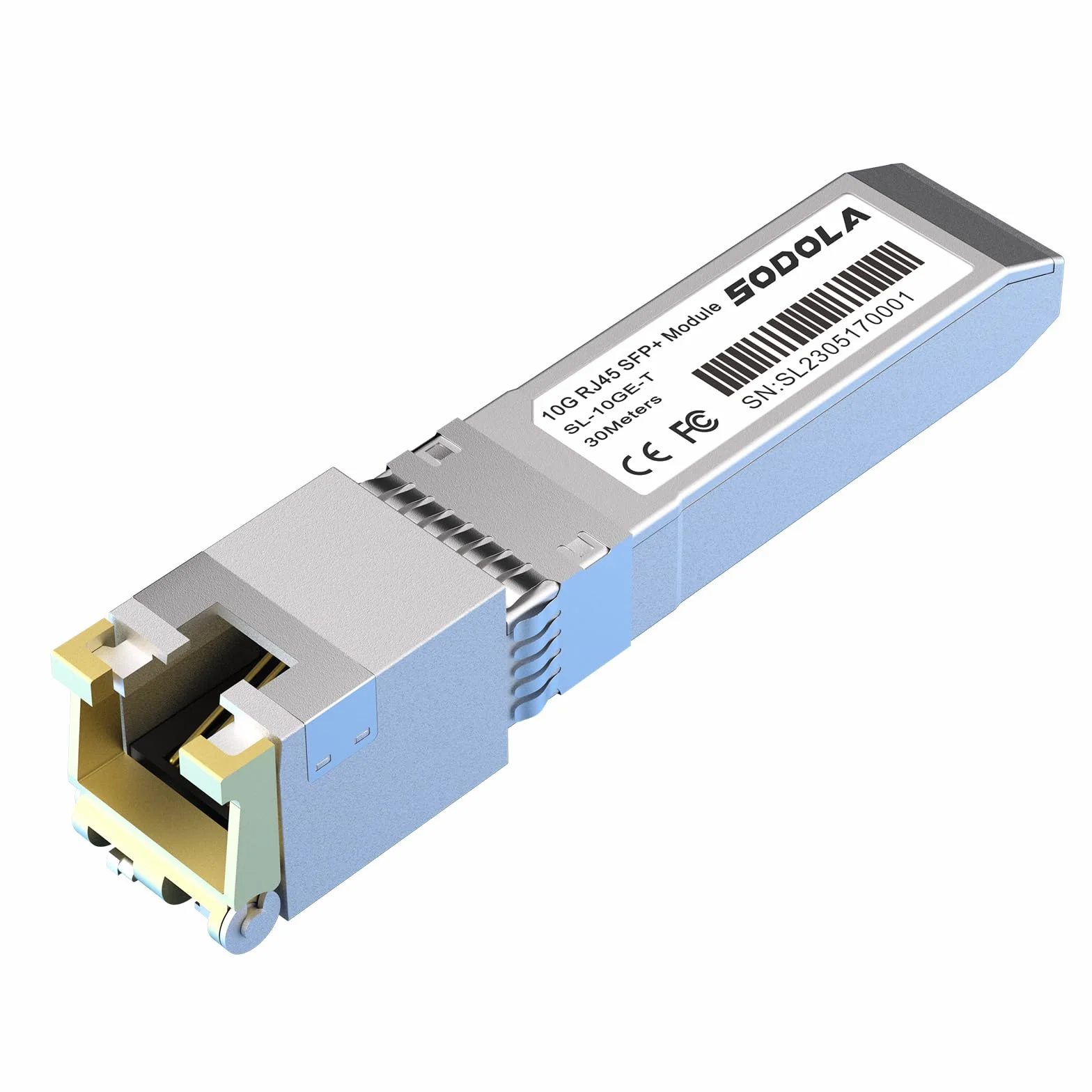 SODOLA 10GBase-T RJ45 SFP+ moduł miedziany 30m Plug and Play Hot Pluggable 1 sztuka
