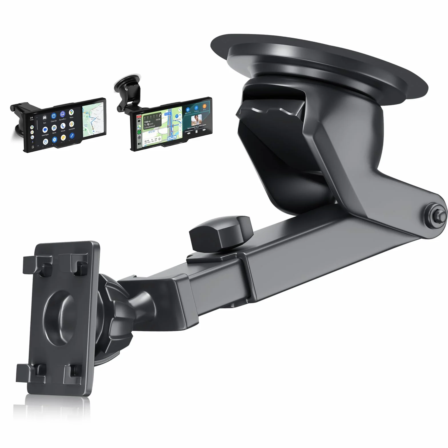 Hodozzy 360° elastyczny uchwyt z przyssawką do radia samochodowego Carplay