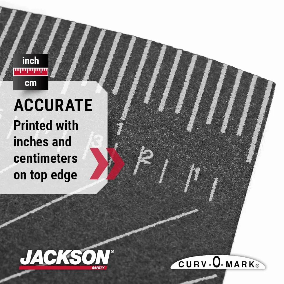 Jackson Safety CURV-O-MARK Wrap-A-Round linijka układu spawania/rurociągów – duża, czarna – 176b, J1859