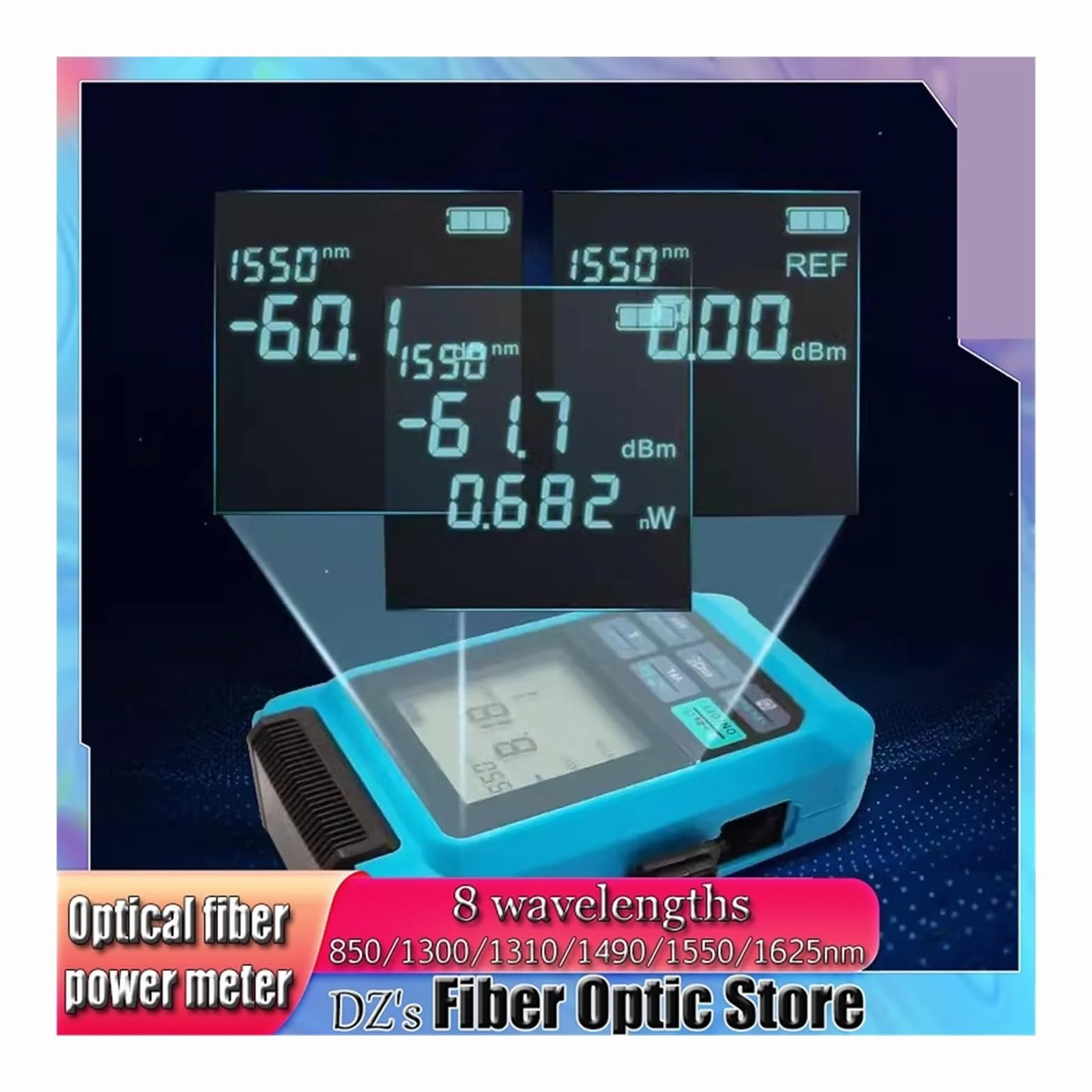 Wielofunkcyjny Światłowodowy Miernik Mocy Mini 4 W 1 10MV -50~+30dBm Wizualny Lokalizator Uszkodzeń -70 Do +10dBm Test Kabla Sieciowego Profesjonalne narzędzie dla elektryków(B)