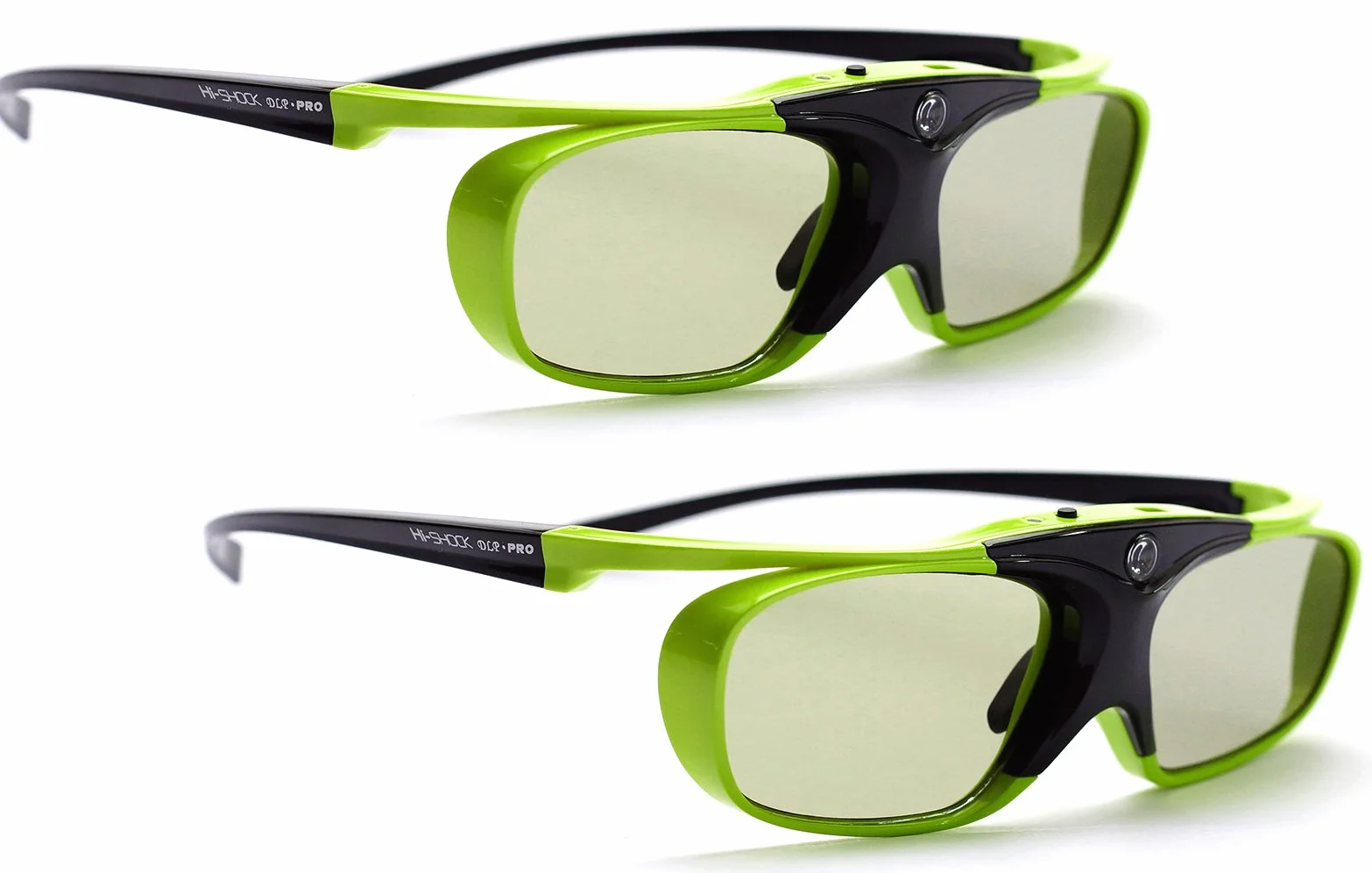 Okulary 3D DLP Link Hi-SHOCK DLP Pro Lime Heaven kompatybilne z Acer BenQ Optoma