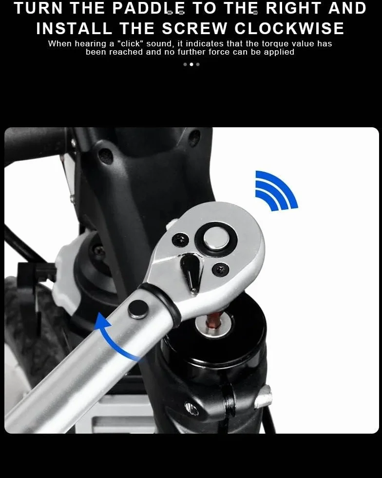 Telescopic Ratchet Zestaw kluczy dynamometrycznych 15 szt. 1/4 "2-24Nm dwukierunkowy klucz imbusowy narzędzie nasadowy zestaw do naprawy motocykla Klucze dynamometryczne