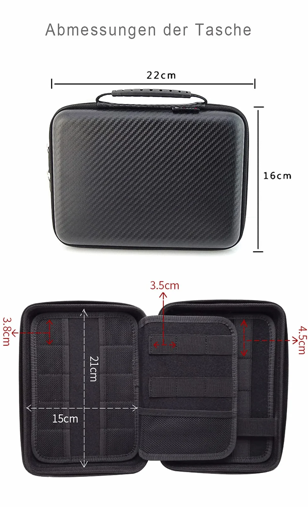 Organizer na pendrive USB, karty pamięci, etui akcesoria