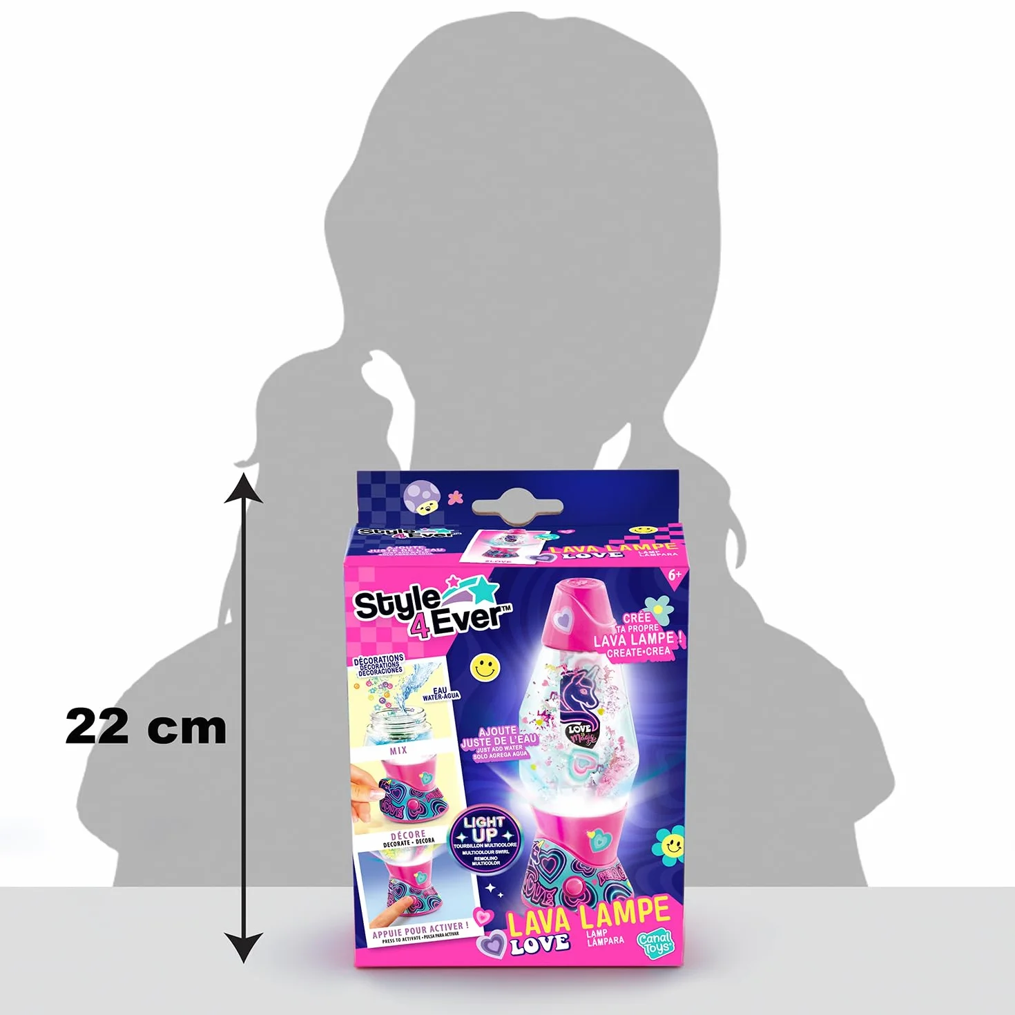 Canal Toys Lampa Mini Lava DIY, zielona niebieska fioletowa, jeden rozmiar