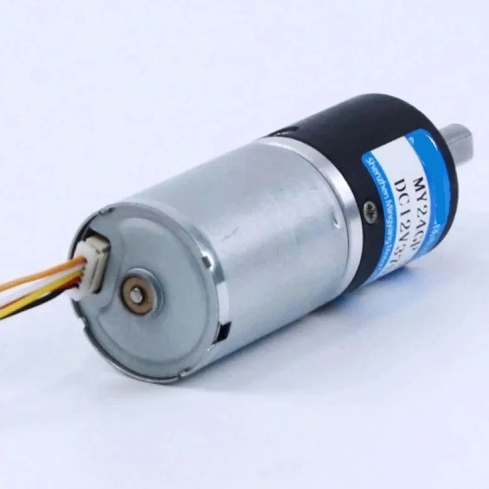 Bezszczotkowy silnik planetarny DC 12 V 24 mm, średnica wału 4 6, regulowana prędkość, zgodnie z ruchem wskazówek zegara i przeciwnie do ruchu wskazówek zegara (silnik 24 V, 6 mm 12 obr./min)