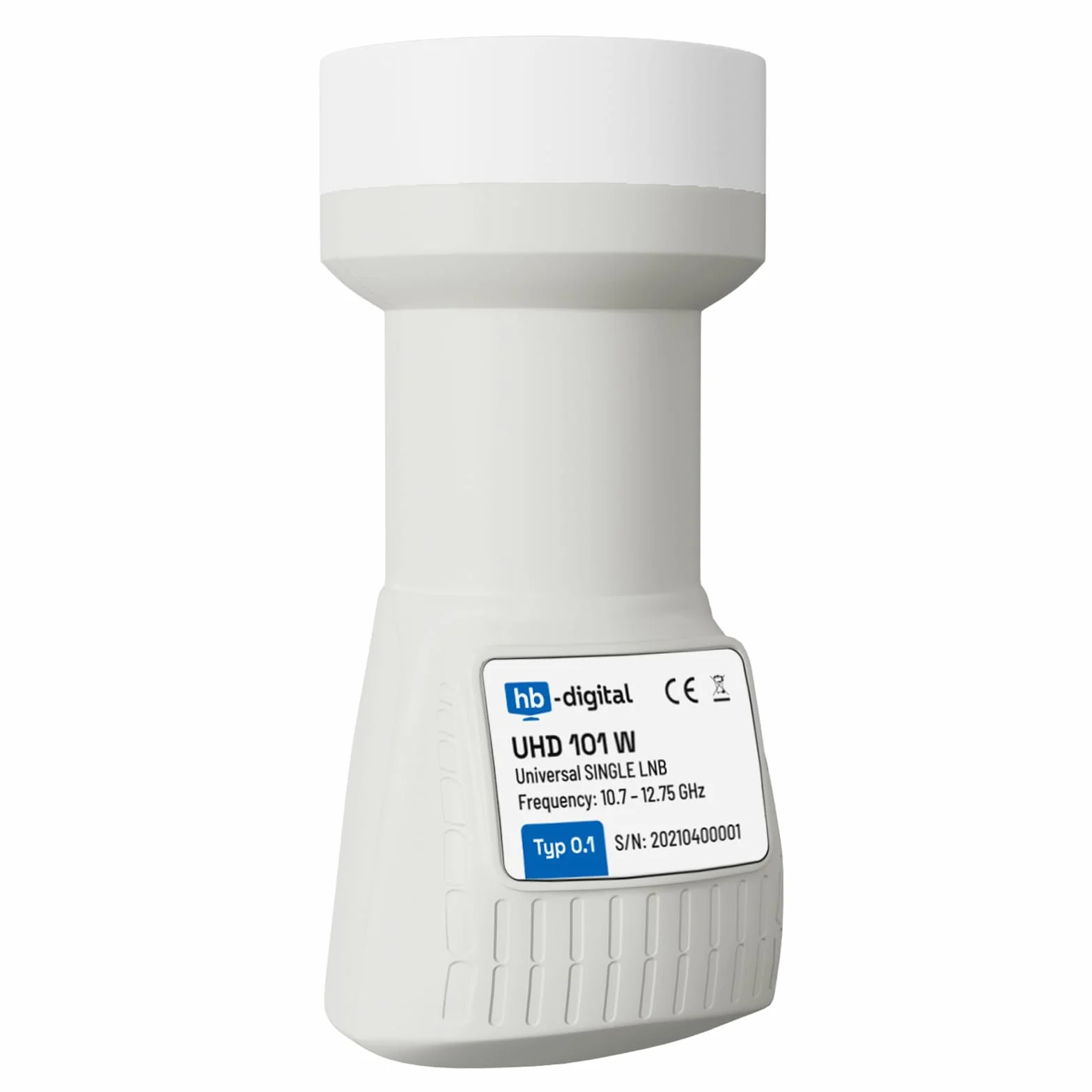hb-digital LNB Głowica Satelitarna 1 Abonent Direkt LTE Protected Full HD 4K UHD Pozłacane Styki Biały