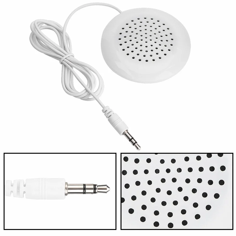 Głośnik Bluetooth w Poduszce Mini Biały ABS 3,5 mm Stereo Przenośny