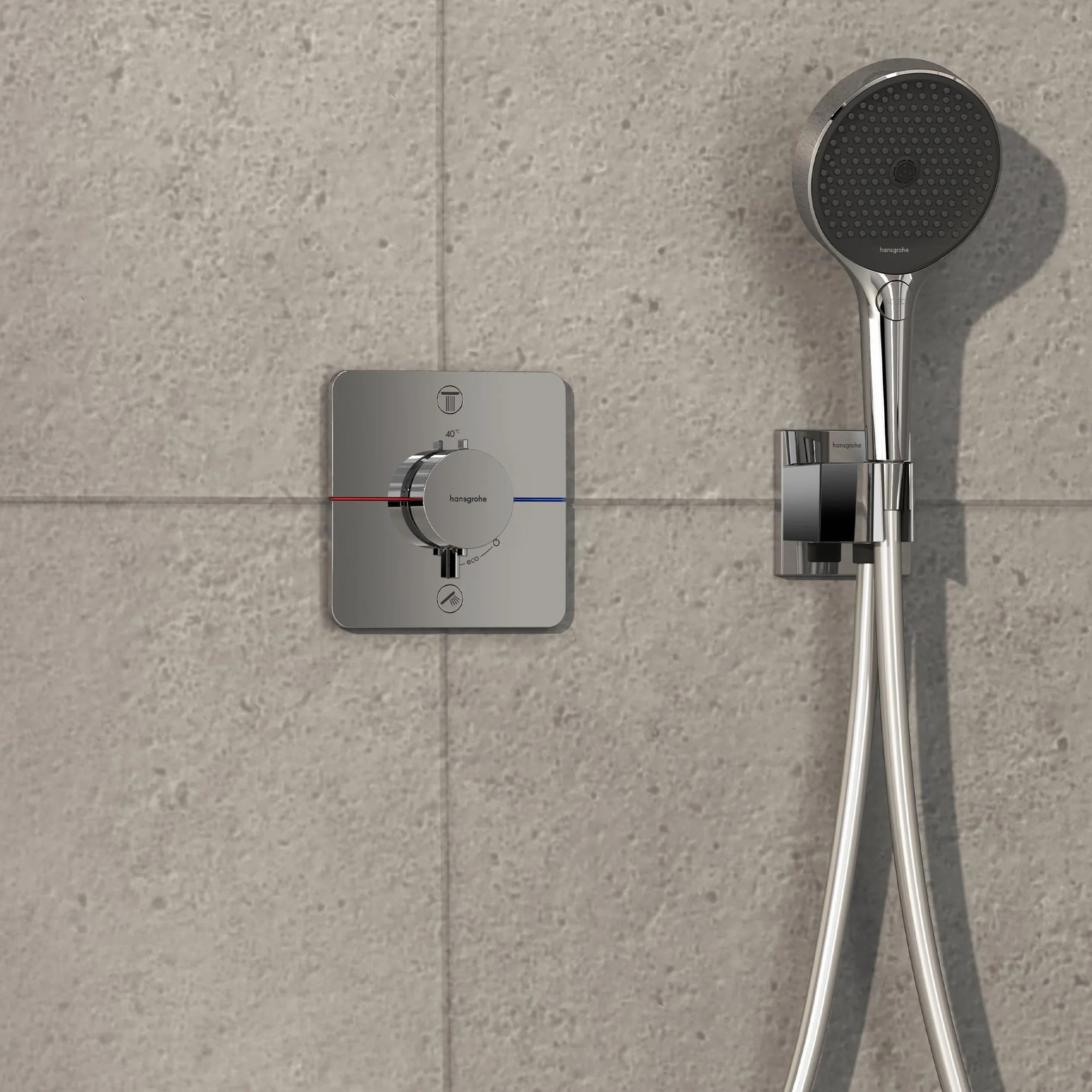 Hansgrohe Showerselect Comfort Q Bateria Prysznicowa, Srebrny