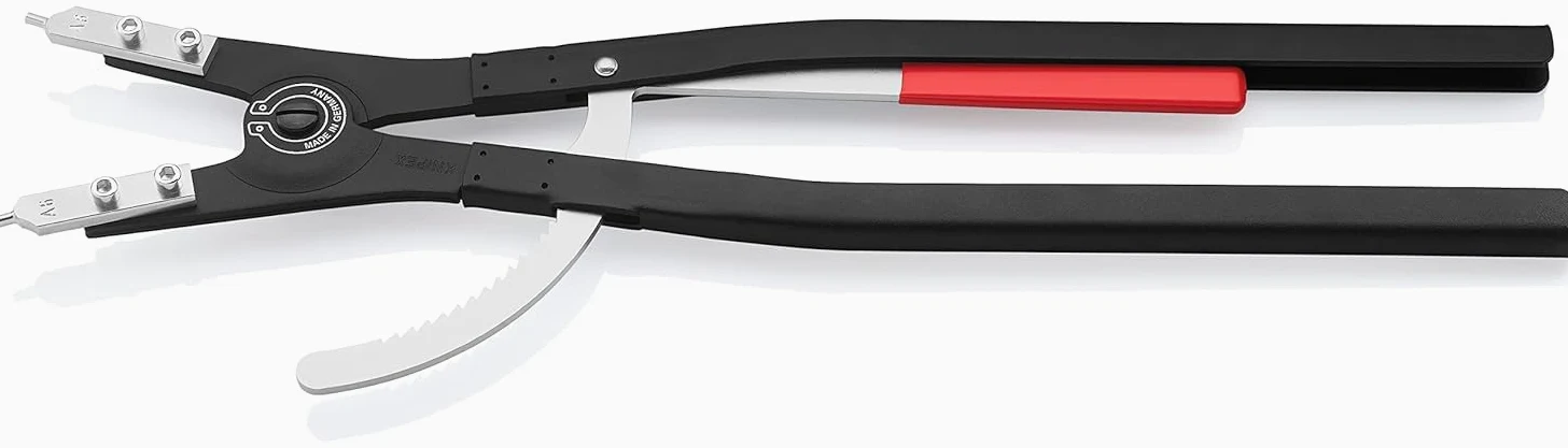 KNIPEX Szczypce do pierścieni osadczych sprężynujących do montażu pierścieni zewnętrznych na wałach malowane proszkowo, czarne 570 mm, 46 10 A6