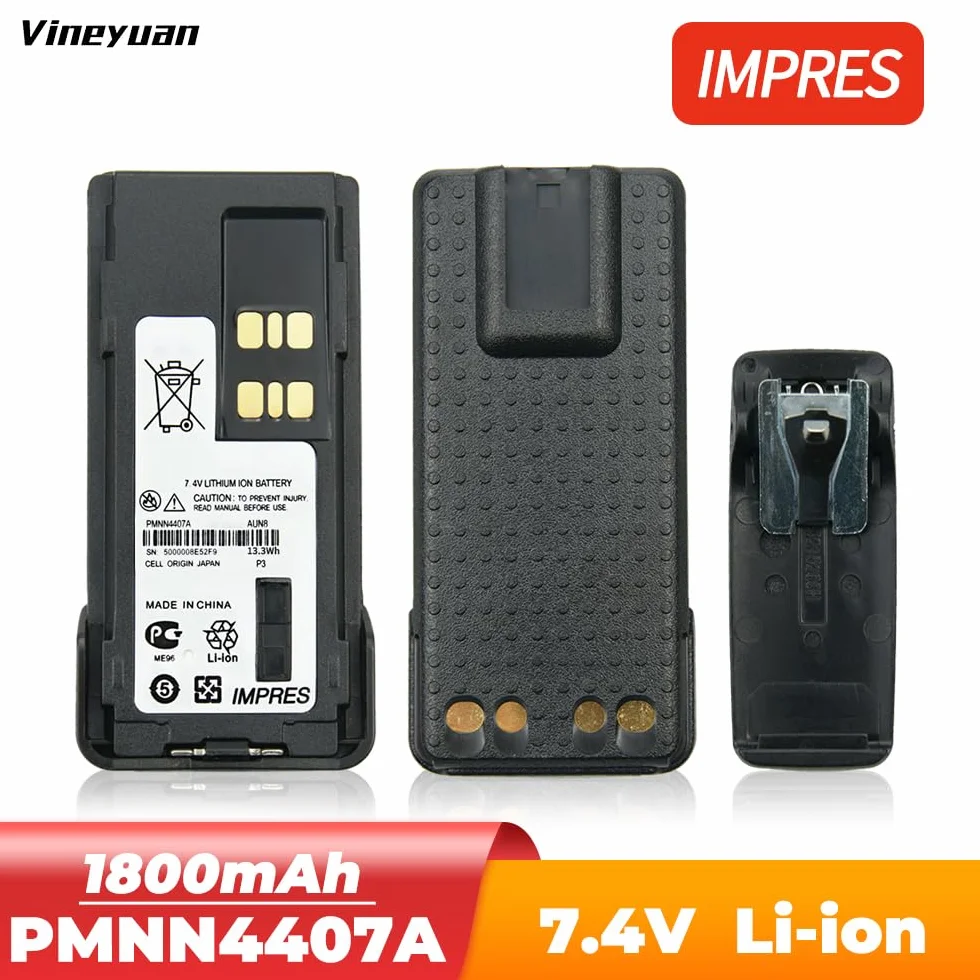 PMNN4407A IMPRES Bateria do Motorola XPR3300 XPR3500 XPR7350 XPR7380 APX 1000 DP4800 XiR P8668 Bateria zamienna do radia dwukierunkowego