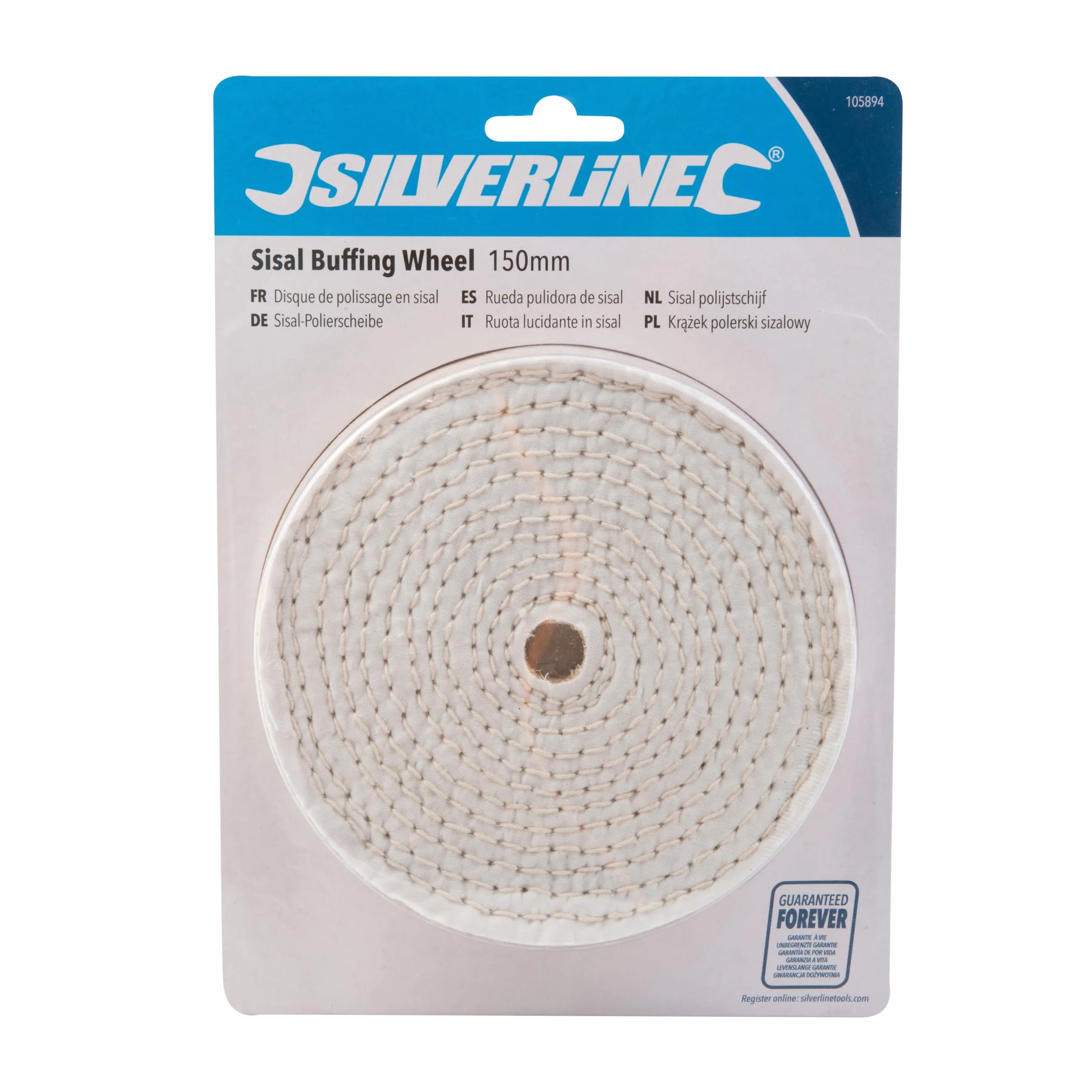 Silverline 105894 sizalowa tarcza polerska, 150 mm