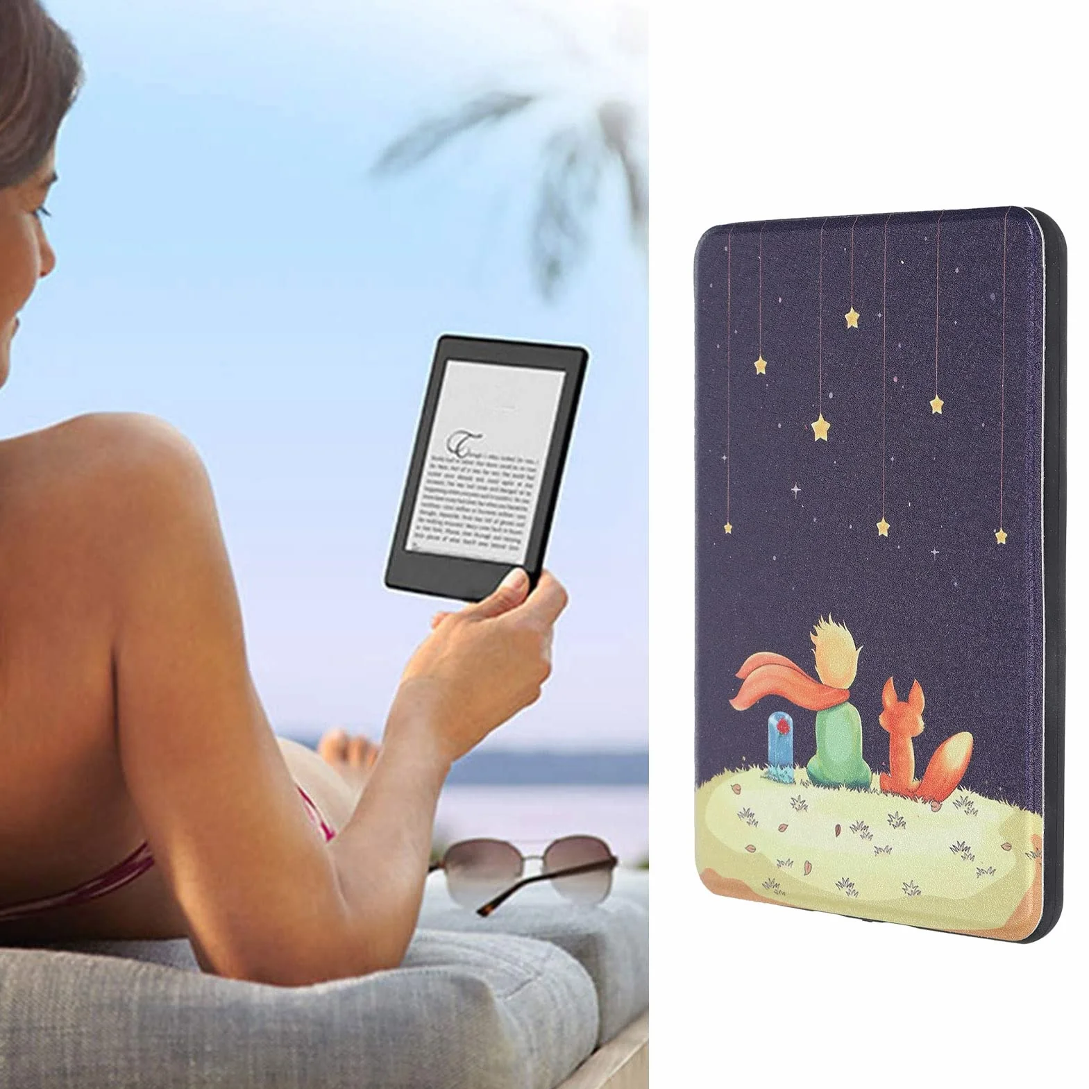 POENVFPO Paperwhite 4 Case 2018 Ultra Slim PU Skórzana Pokrywa z Automatycznym Budzeniem Magnetyczne Zamknięcie