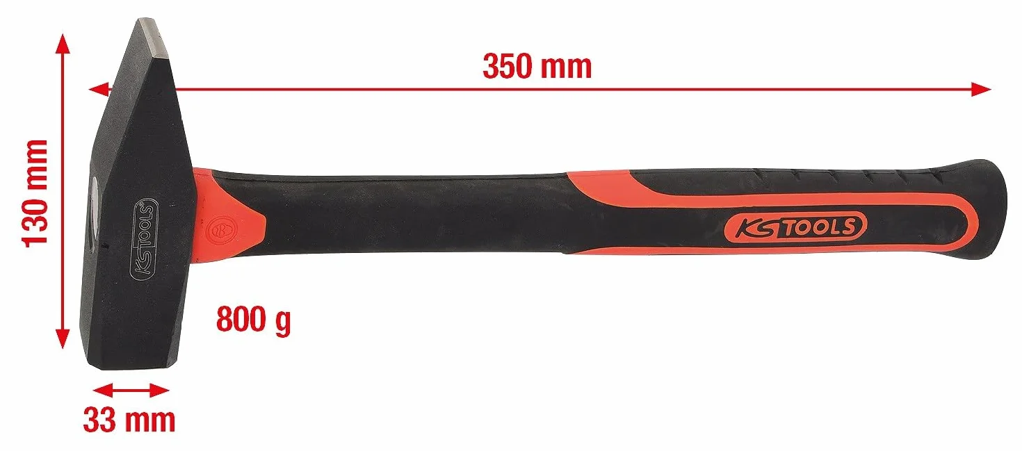 KS Tools 142.1381 Mlotek stolarski, 800g, wlókno szklane