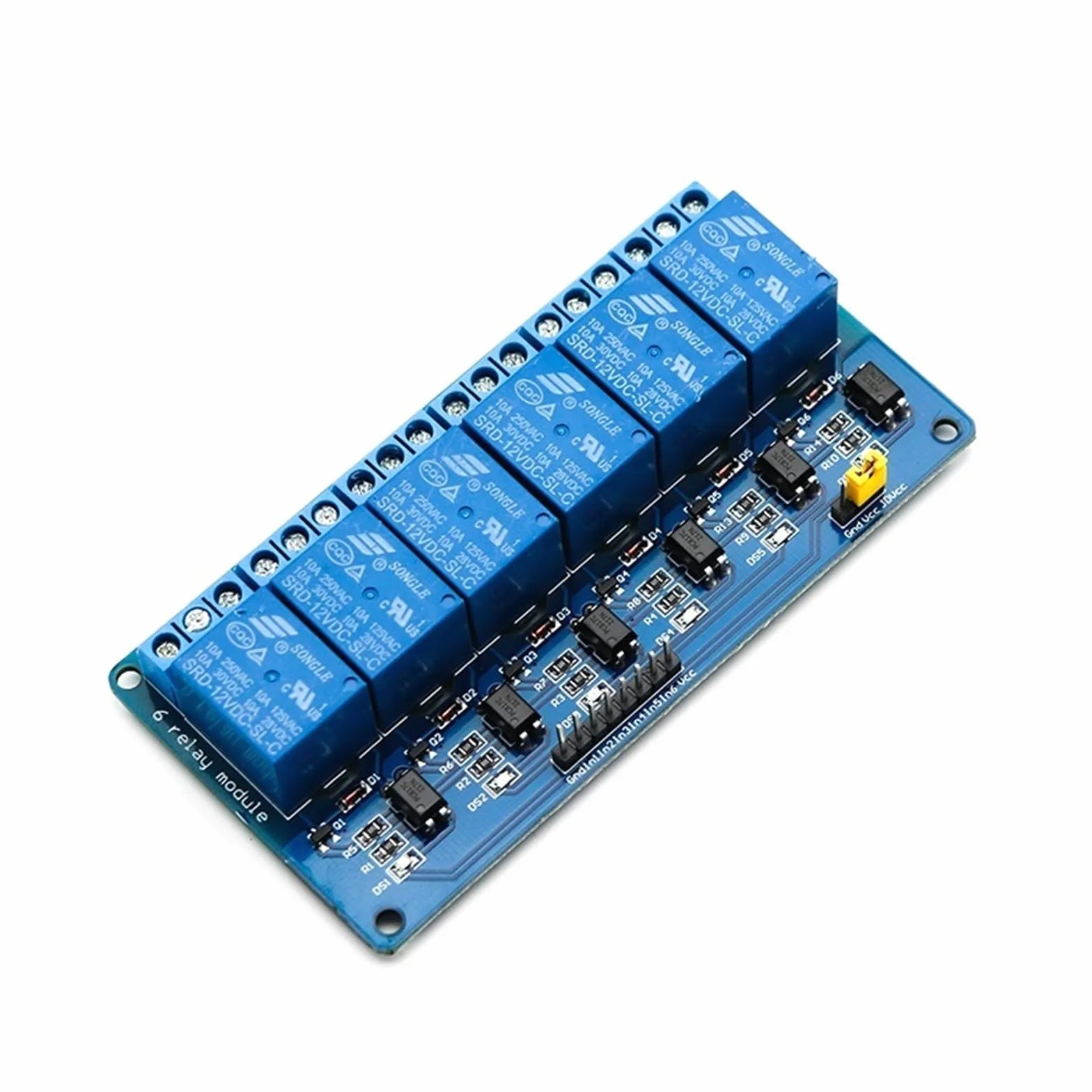 Moduł przekaźnikowy 5 V 12 V 24 V z wyjściem transoptora 1 2 4 6 8 16 Way 1 szt. (12 V, 4-drożny)