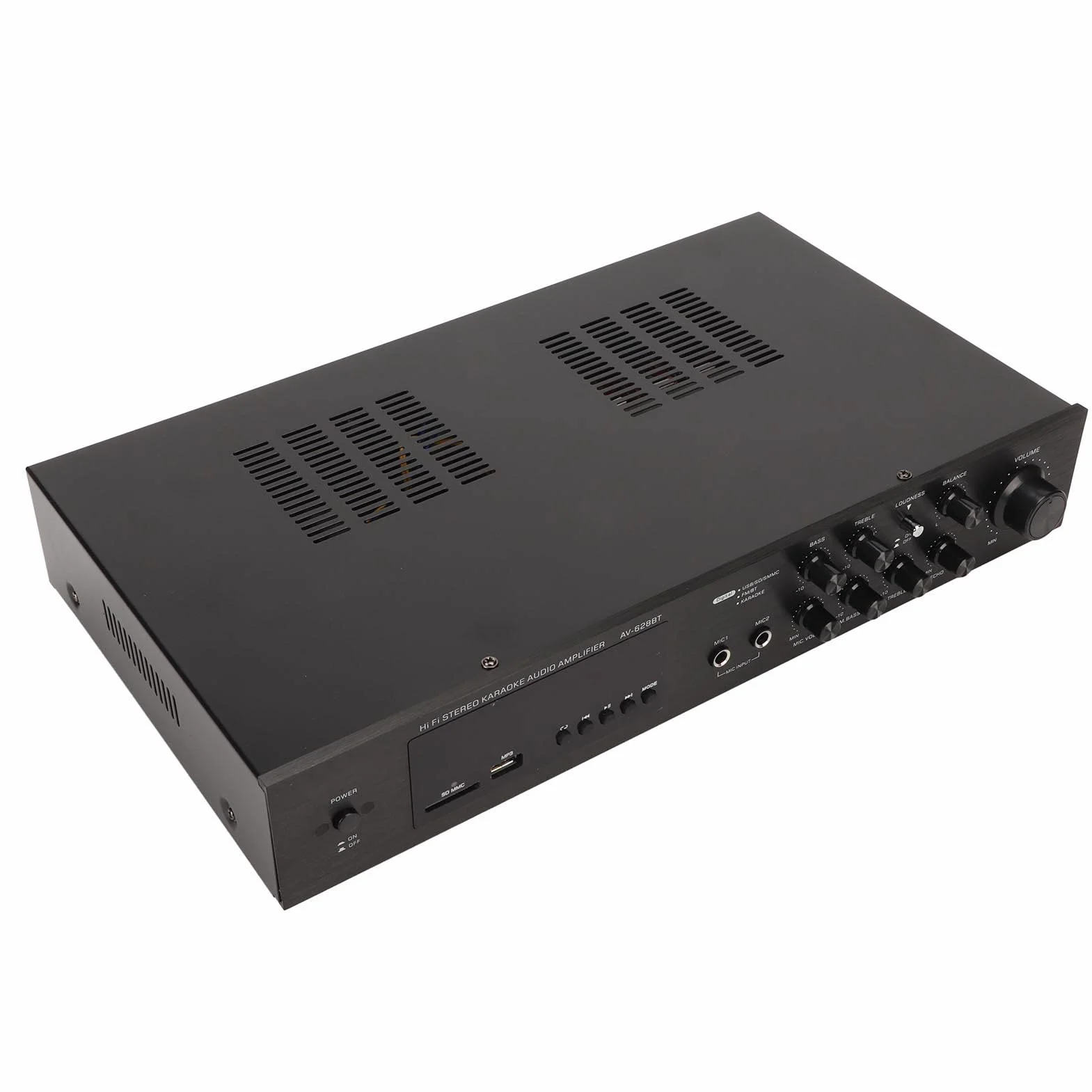 Odbiornik Kina Domowego 5-kanałowe Radio FM 500W Moc Szczytowa Wzmacniacz Samochodowy Kino Domowe do Komputera Odtwarzacz DVD (Wtyczka UE 220 V)