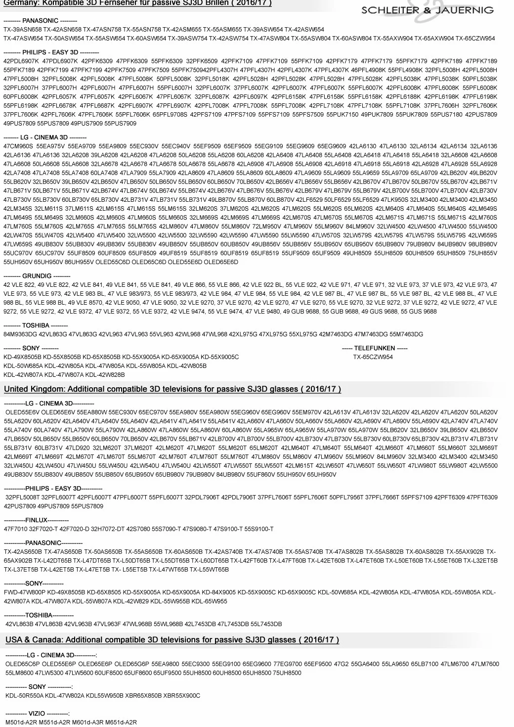 Schleiter & Jauernig SJ-UE pasywne okulary 3D polaryzacyjne okrągłe do nakładania dla osób noszących okulary, 200 g