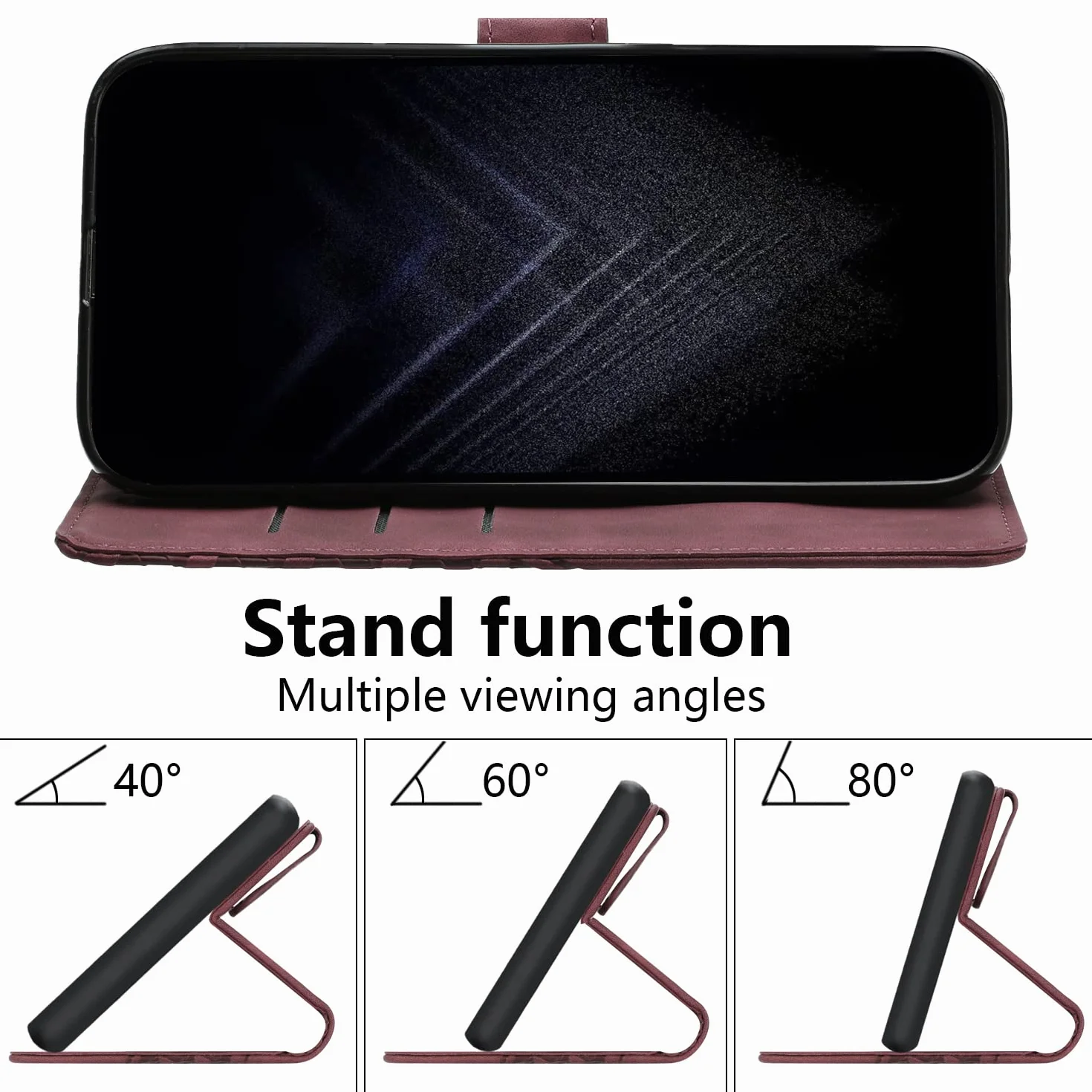 Etui OPPO Reno 10 5G / Reno 10 PRO 5G Portfel Skórzany PU Magnetyczne Brązowy