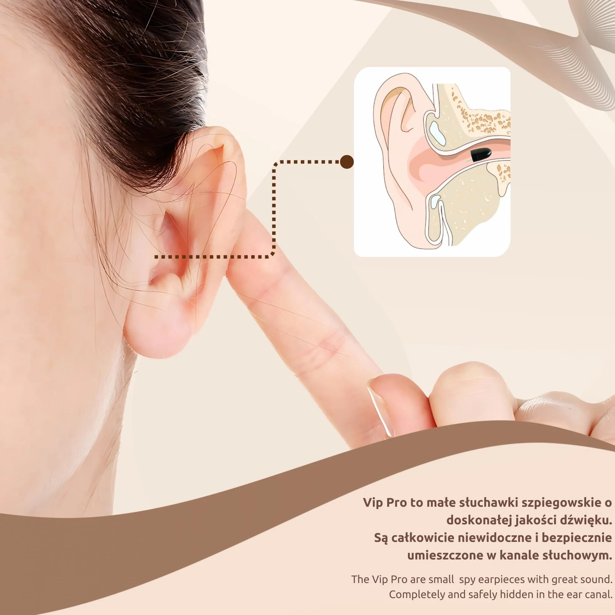 PingaOculto Słuchawka Szpiegowska Bluetooth Egzamin Ukryte Mini Niewidoczne Telefonu Mikrofonem - Słuchawki Szpiegowskie Bezprzewodowy Test (Słuchawka Szpiegowska Vip Pro UltraMini Długopis Bluetooth)