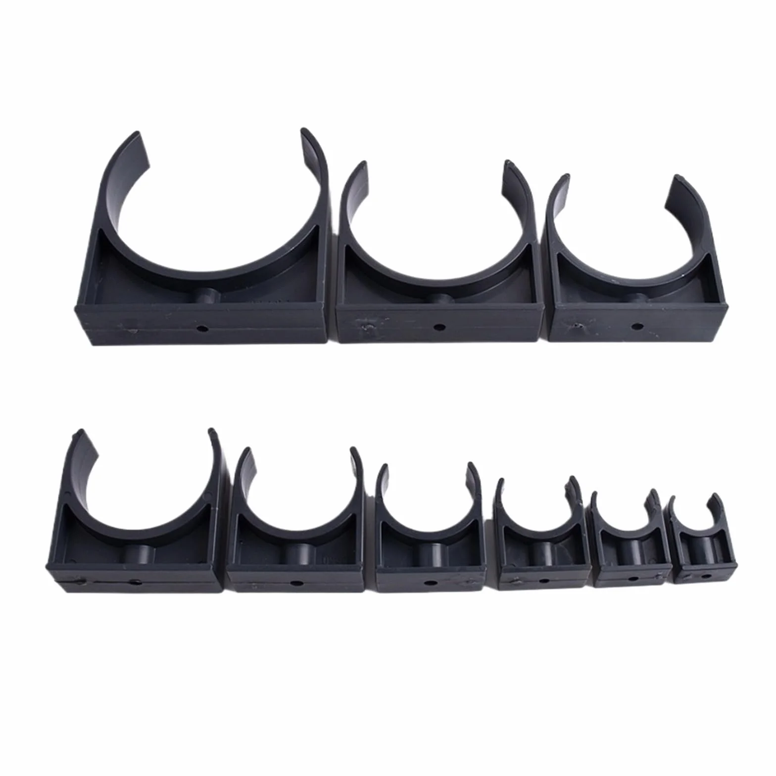 1~5 sztuk obejma rurowa pcv złącza nawadnianie ogrodu akwarium podlewanie Adapter armatura typ U złącze mocujące ID 20~110mm(90mm,5Pcs)