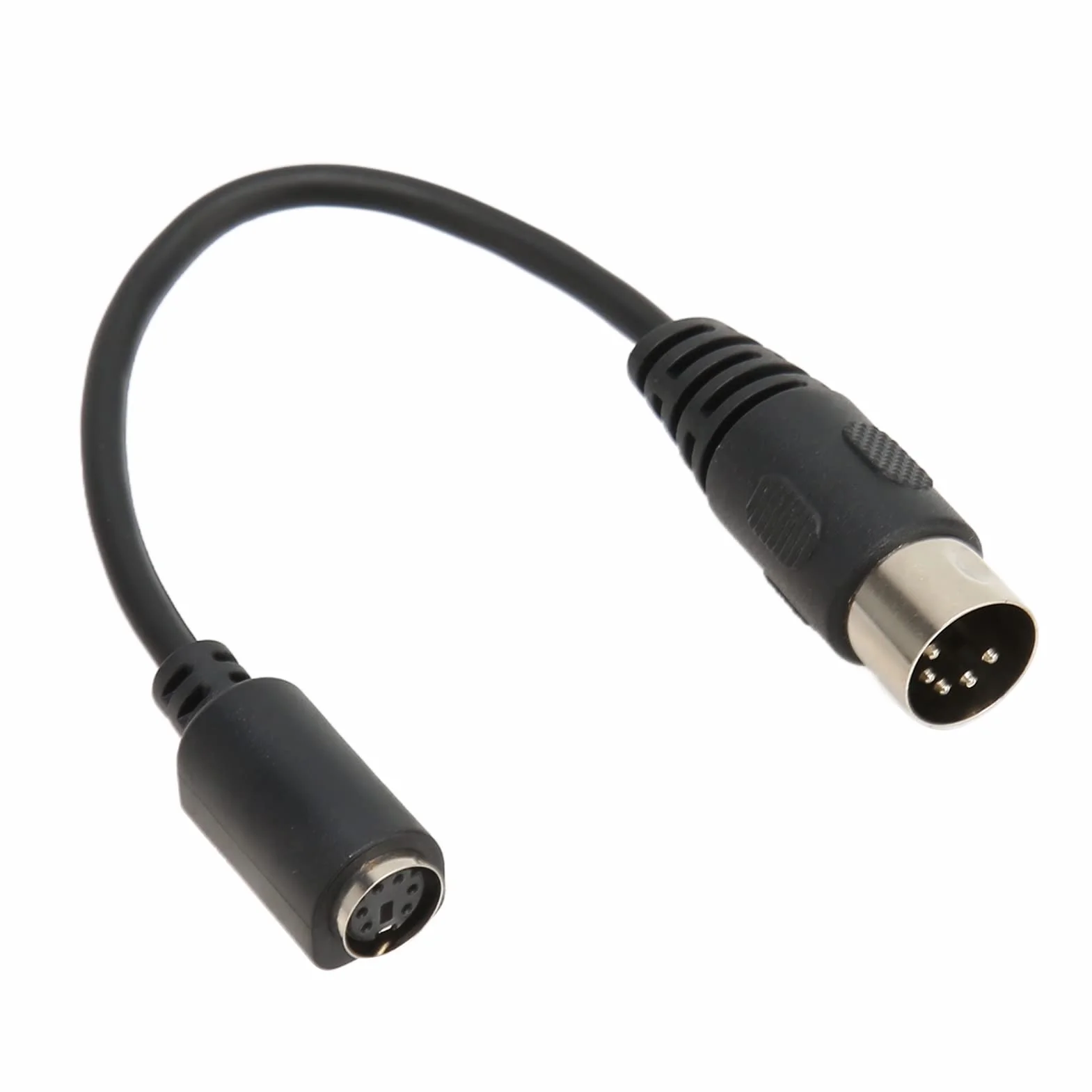 Kabel Konwerter Myszy Klawiatury DIN 5 Pin Męski do Mini DIN 6 Pin Przewód Adapter 5.9in