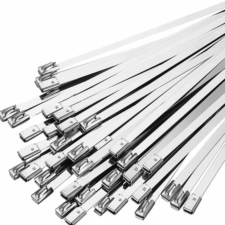 metalowe opaski kablowe, Ok. 300/20 szt. Stal nierdzewna, wytrzymała, metalowa opaska zaciskowa do owijki wydechowej, uniwersalny, samoblokujący pierścień mocujący, 200(100,4.6 * 300mm)