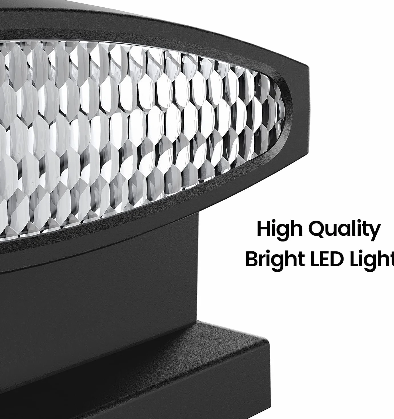Siedinlar Lampy solarne na zewnątrz, 2 tryby, 24 diody LED, zasilane energią słoneczną, do słupków 4 x 4, 5 x 5, 6 x 6 słupków, ogrodu, patio, dekoracja, ciepła biel i zimna biel, czarna (4 sztuki)