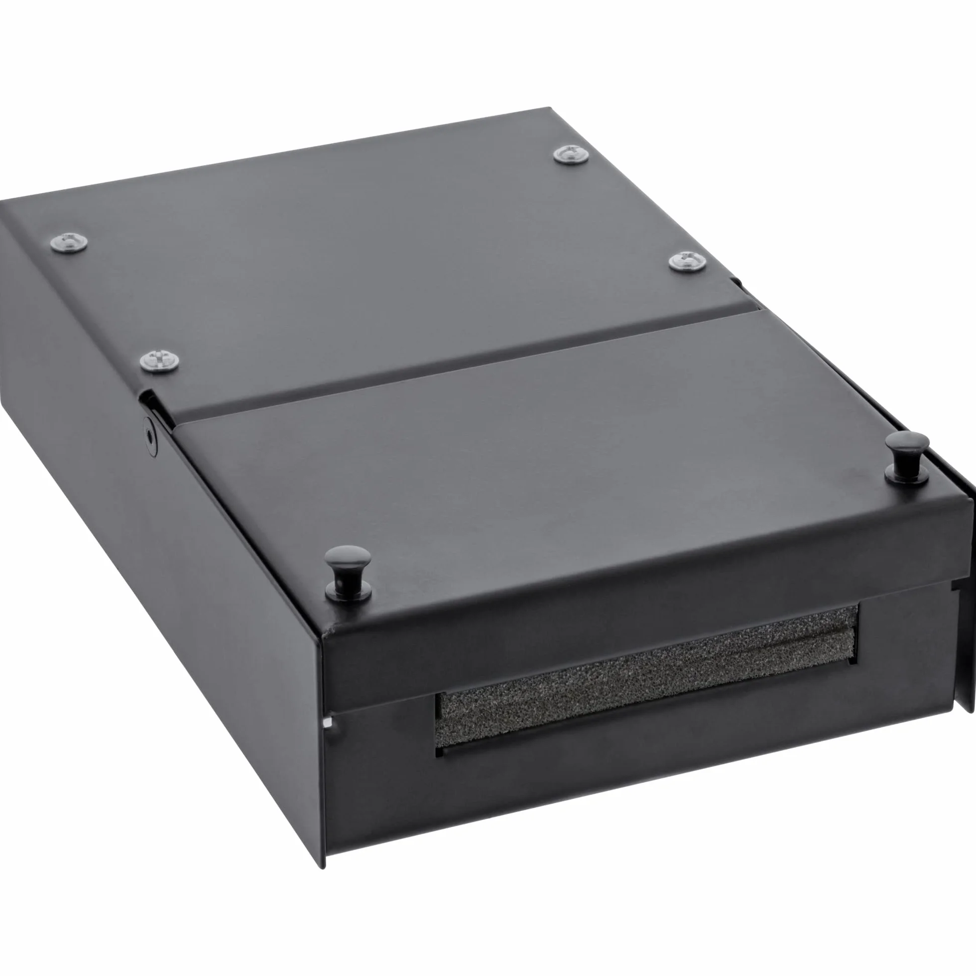InLine 76202X gniazdo wtykowe natynkowe do 4 x gniazda Keystone RJ45, metalowe, czarne