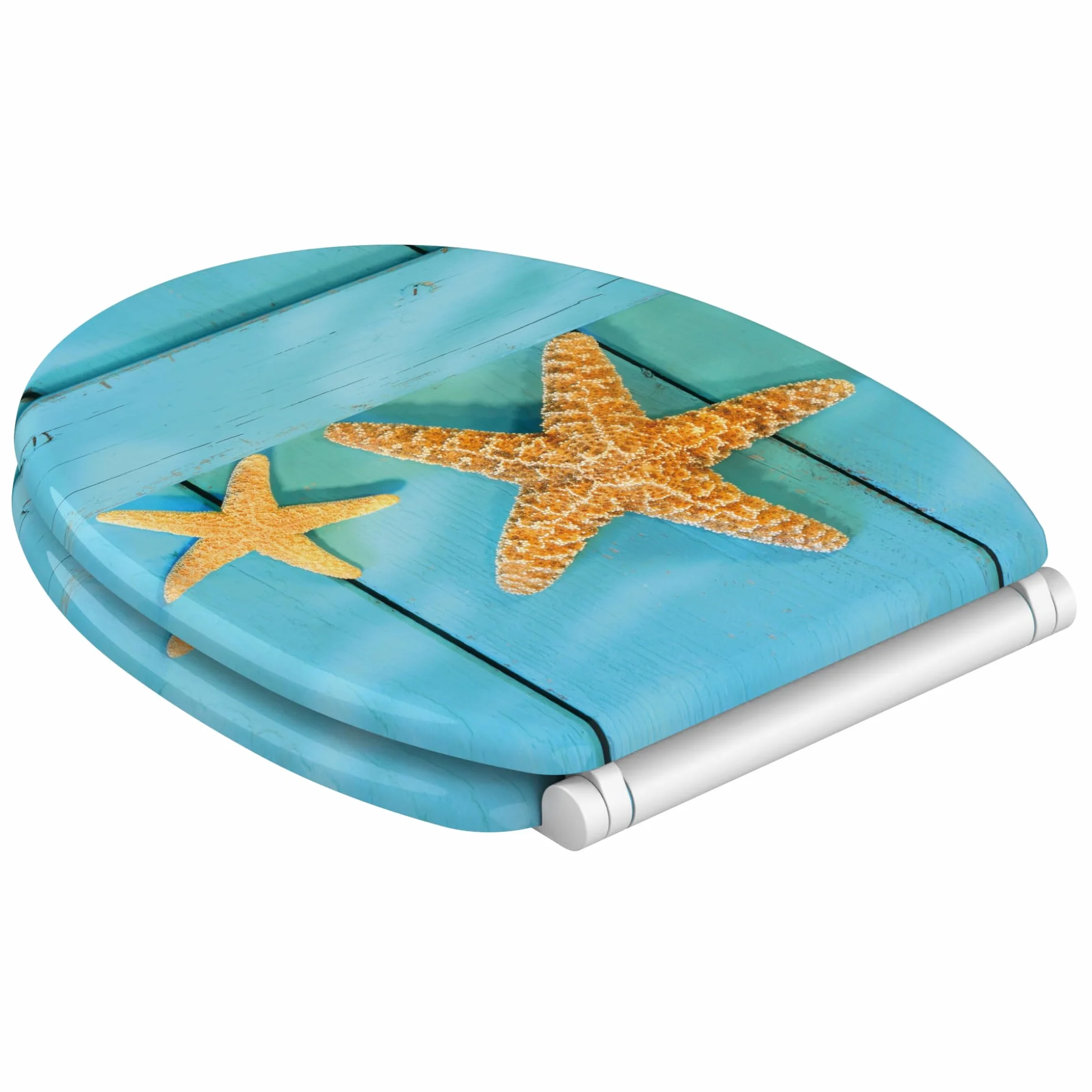 Deska sedesowa wolnoopadająca, wiele pięknych drewnianych desek sedesowych do wyboru, wysoka jakość i stabilna jakość (Starfish)