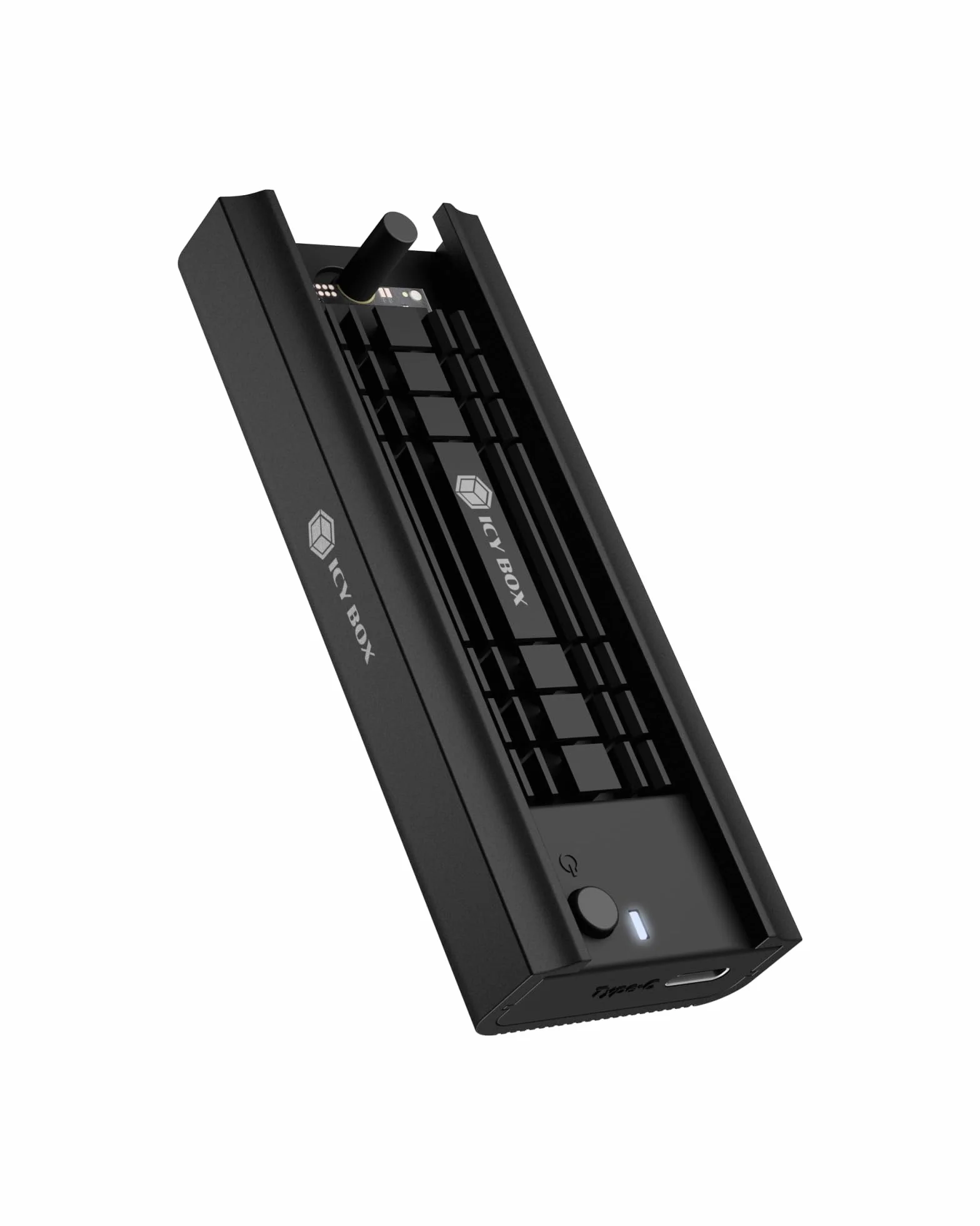 ICY BOX IB-180MC-C31 NVMe SATA Dock USB 3.2 Gen 2 Type-C werkzeuglos Aluminium schwarz