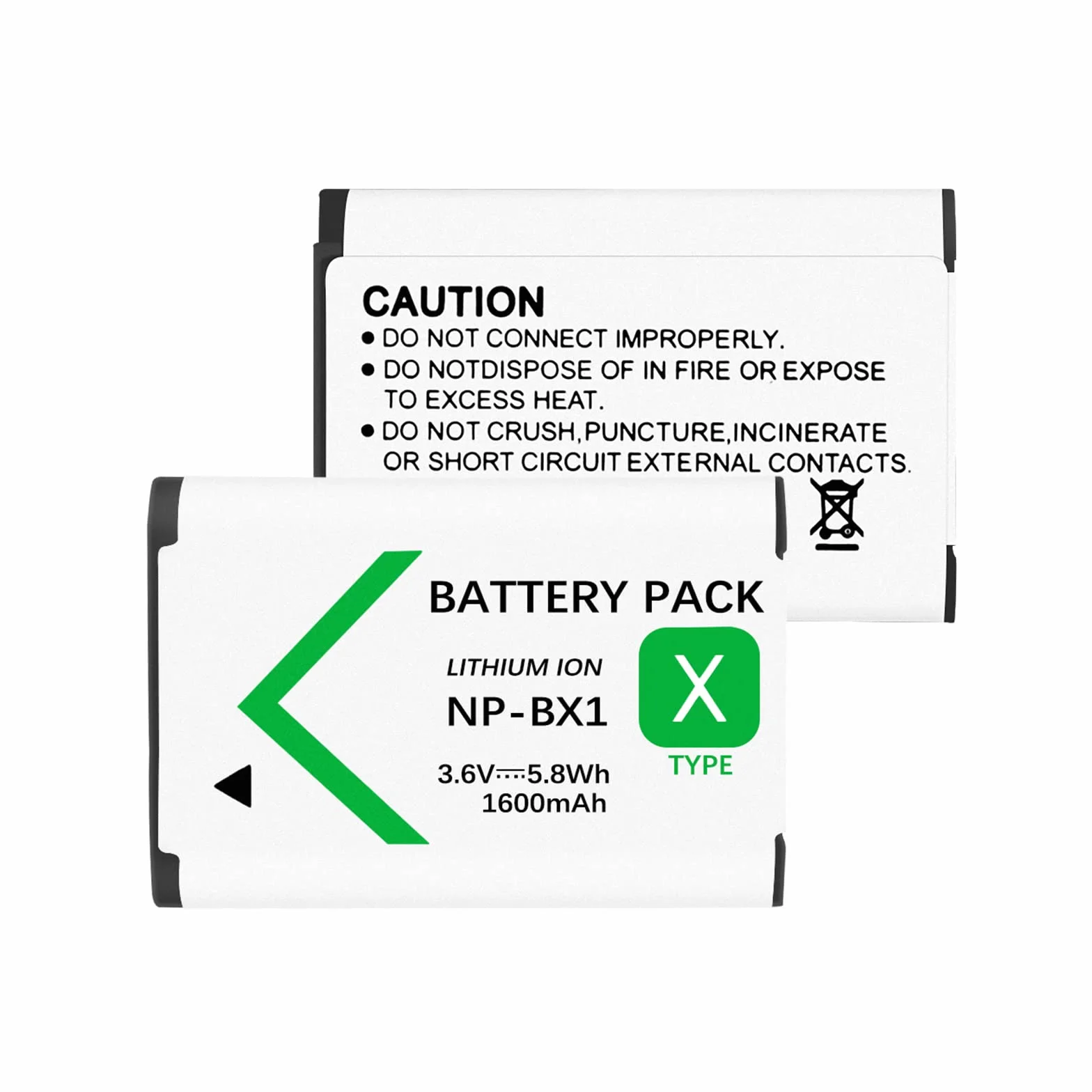 Zestaw akumulatorów NP-BX1 1600mAh z ładowarką 2-gniazdową do Sony DSC-HX90V RX100 RX100 VII WX500