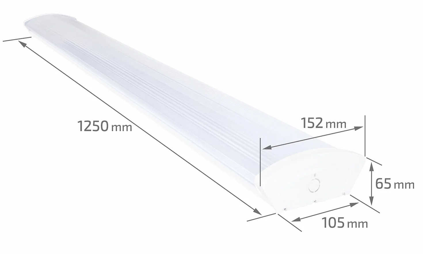 Oprawa hermetyczna 2x120cm i 2x świetlówka LED 18W - Lampa reflektor sufitowy - Świetlówka LED - Świetlówka - Uniwersalne oświetlenie - Kolor biały - Biały neutralny (4500K)