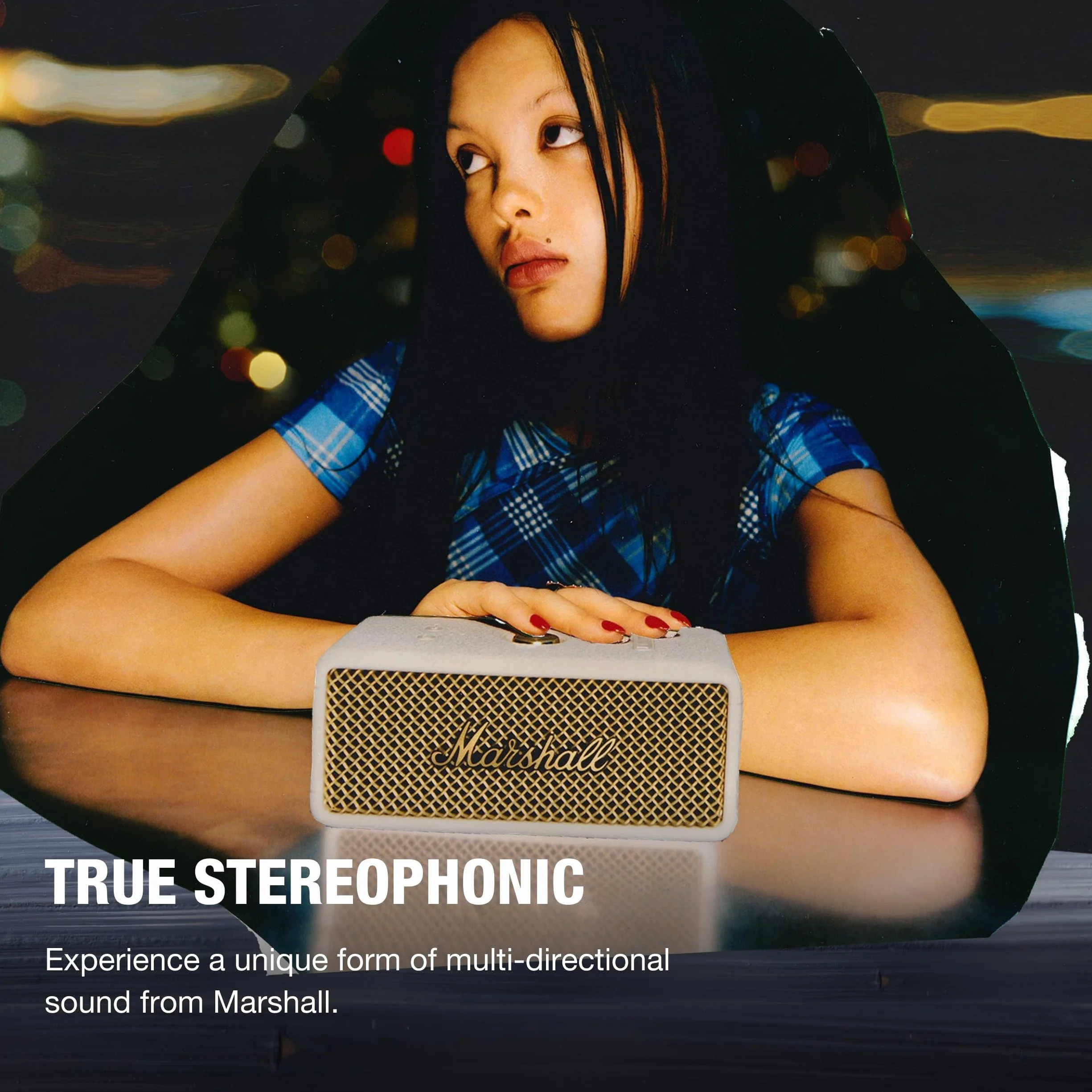 Marshall Emberton III przenośny głośnik Bluetooth kremowy