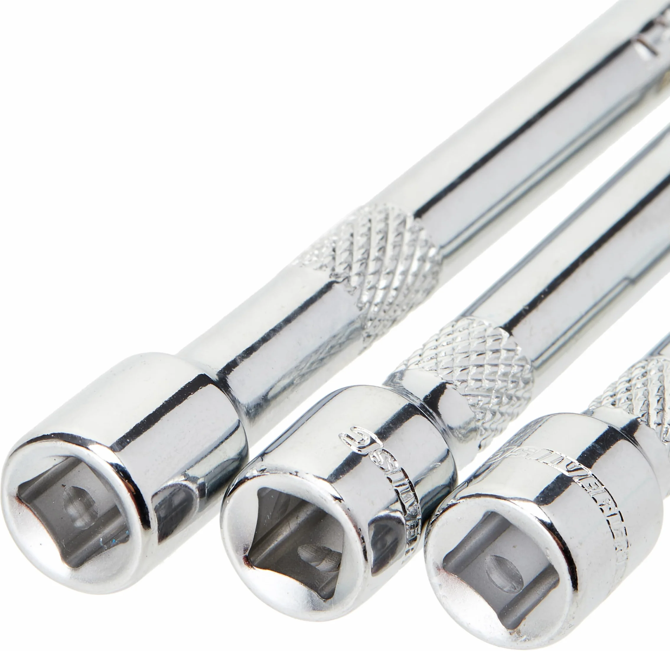 Silverline 598440 Zestaw drążków przedłużających, 3 szt., 1/10.2 cm, srebrny