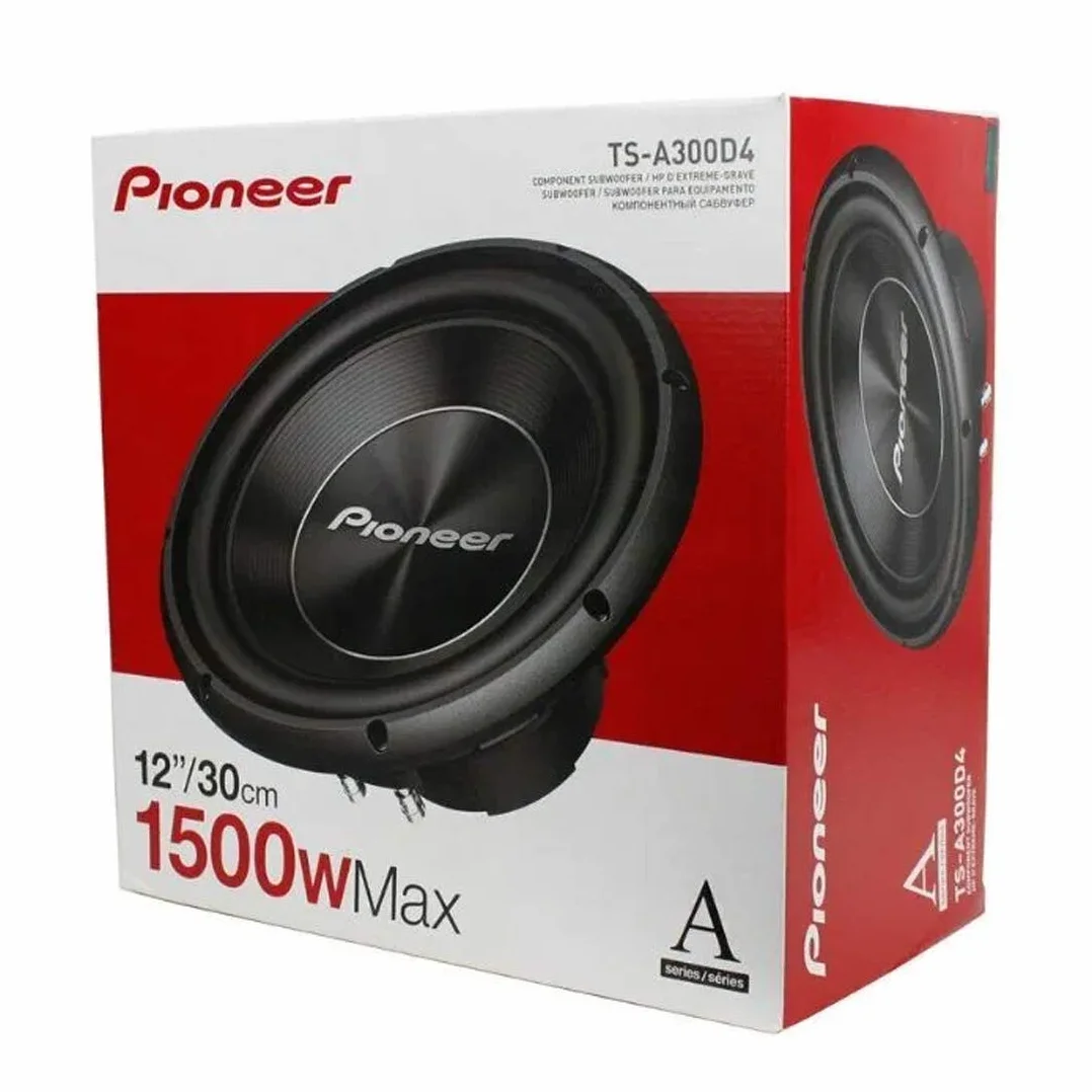Pioneer TS-A300D4 30 cm 4Ω Subwoofer z podwójną cewką głosową 1500W