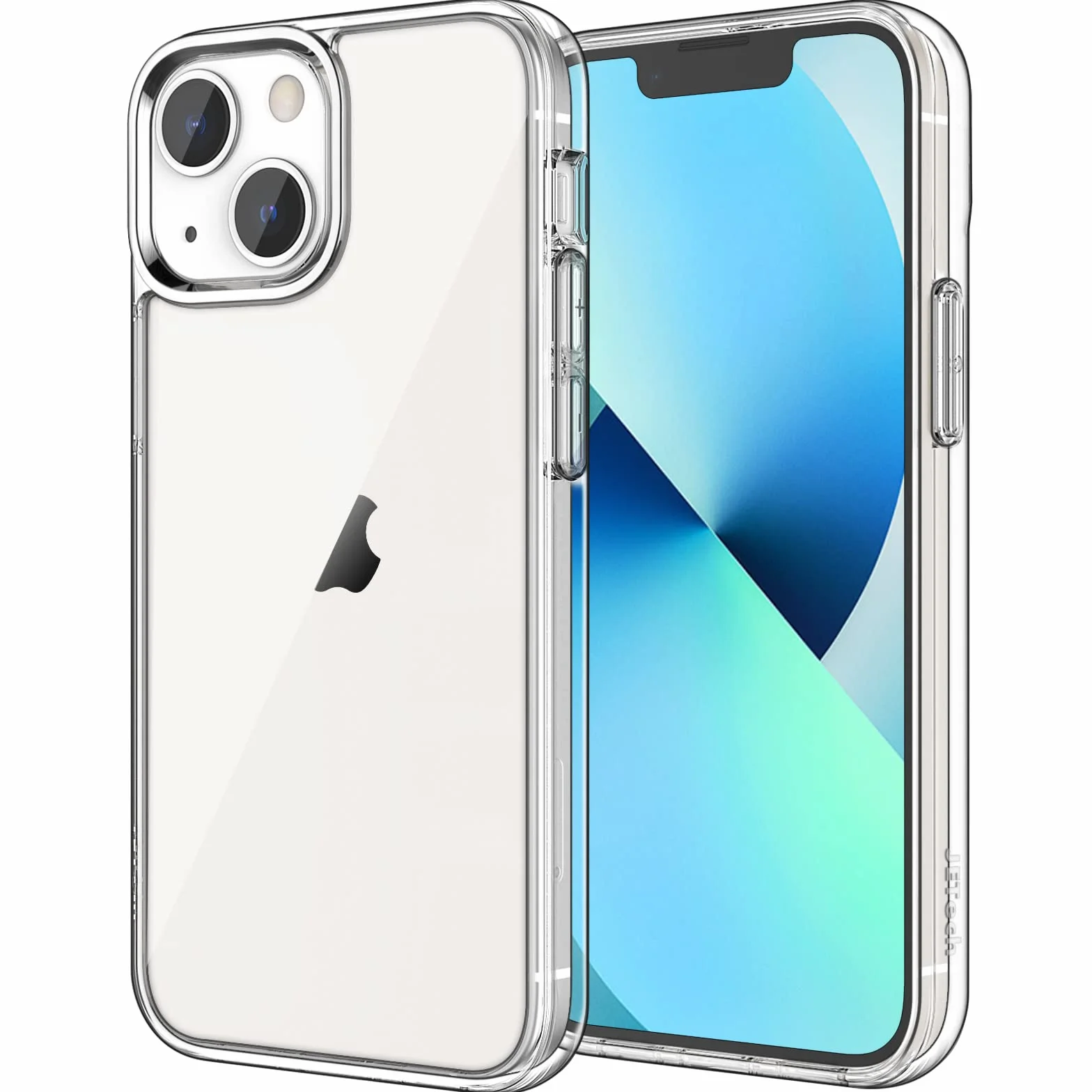 JETech Etui iPhone 13 6,1 Cala Przezroczyste Odporny na Wstrząsy Pokrowiec Ochronny