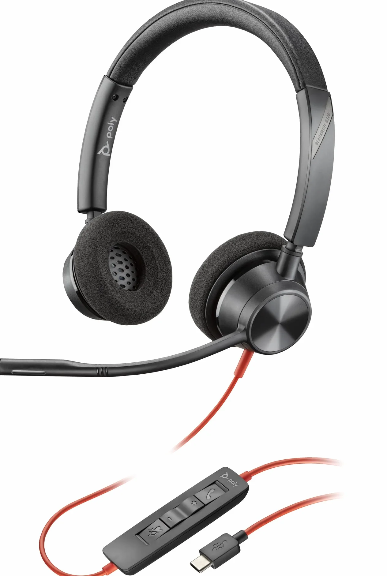 Poly Blackwire C3320 słuchawki stereo USB-C/A