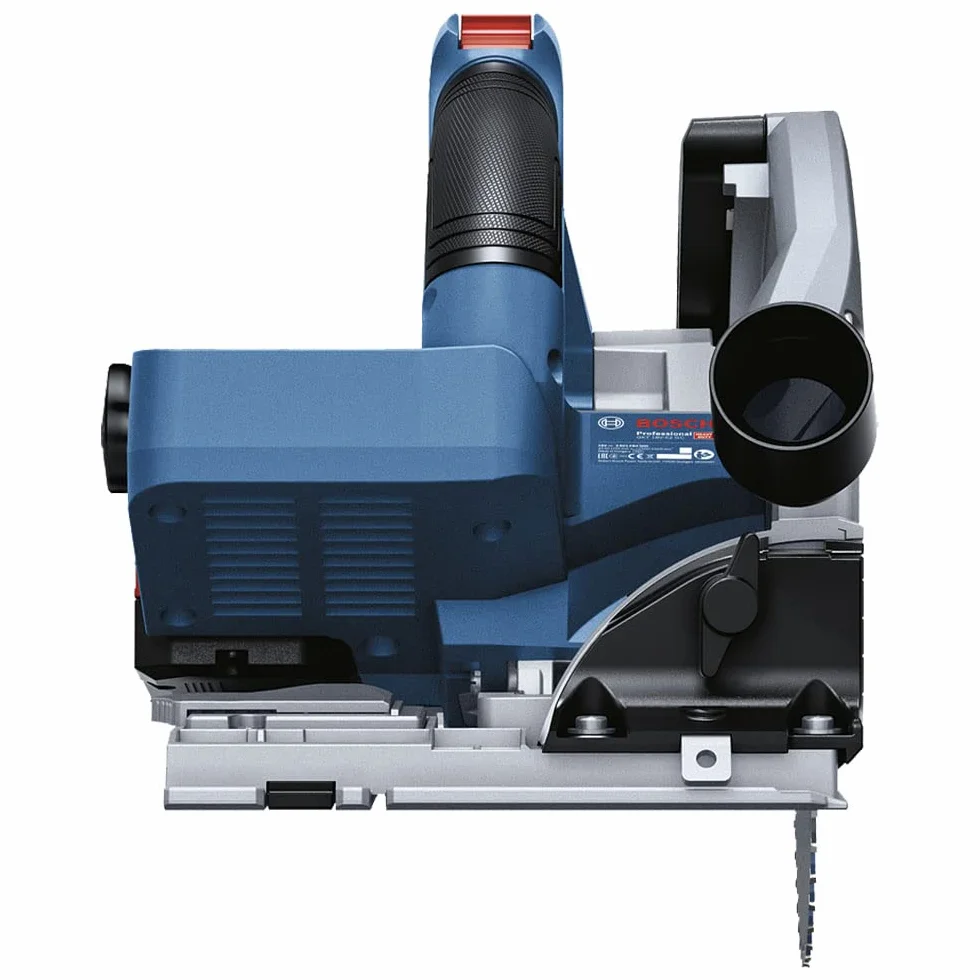 Bosch Professional system 18V: akumulatorowa zagłębiarka tarczowa BITURBO GKT 18V-52 GC (średnica tarczy pilarskiej 140 mm, 1 tarcza pilarska, worek na pył, 1 moduł Bluetooth, walizka L-BOXX)