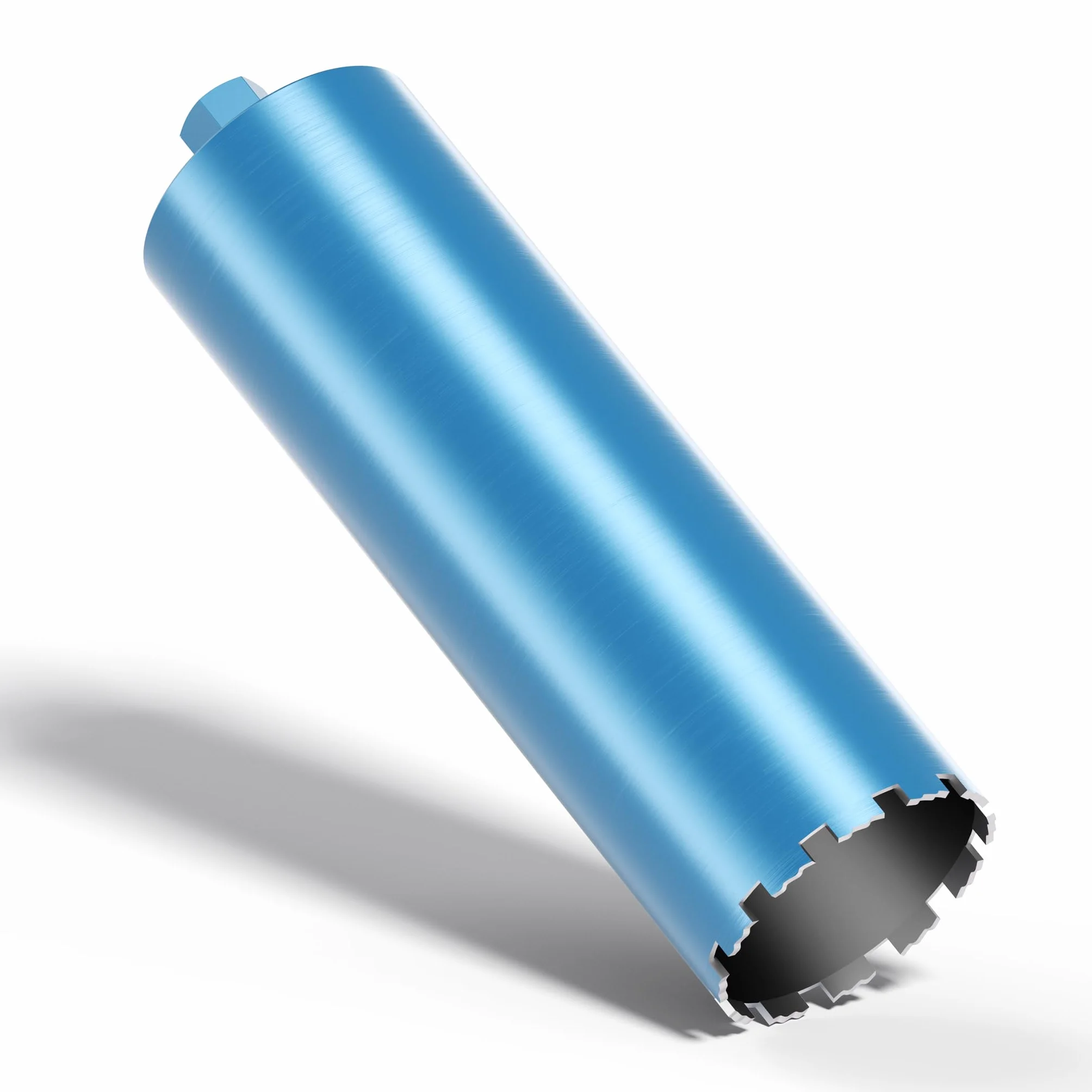 Wiltec Wiertło diamentowe koronowe typu Shark Ø 152 mm o długości 450 mm, 1¼ UNC, do wiercenia w betonie, kafelkach, kamienia i granitu
