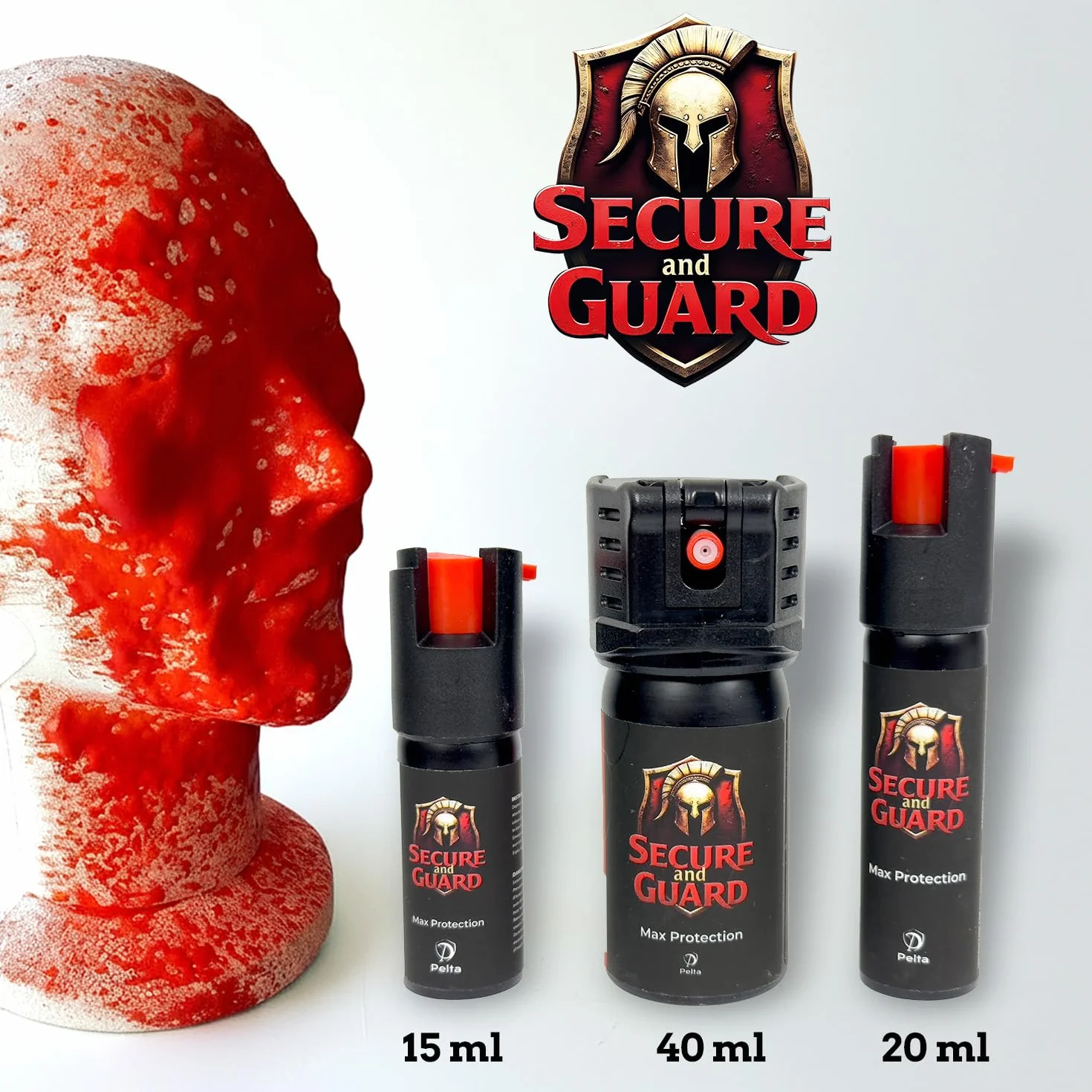 Spray do znakowania 20ml - Secure & Guard - ekspansywny żel piankowy - natychmiastowe i ukierunkowane nakładanie - dokładny zasięg do 4 m - dla szybkiego i odstraszającego skutecznego bezpieczeństwa