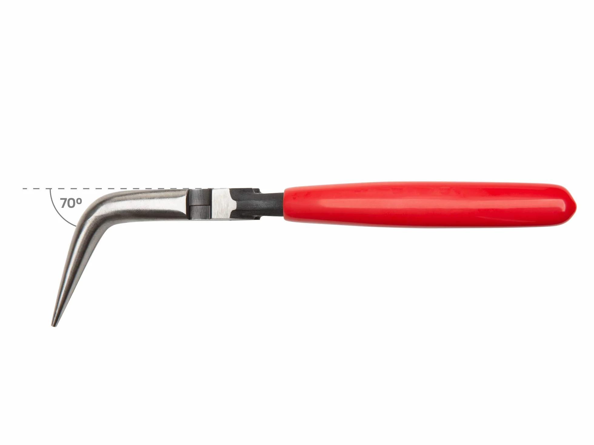 TEKTON 15 cm wygięte długie szczypce do nosa 70 stopni | PGF10406