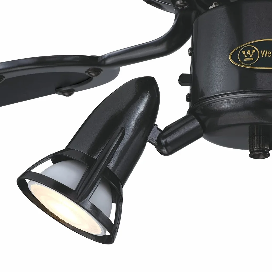 Westinghouse Lighting Princess Euro wentylator sufitowy 105 cm z oświetleniem szczotkowany oksydowany metal
