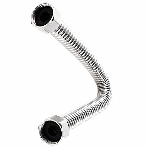 Wymiana węża prysznicowego, 2 szt. Wąż prysznicowy łazienkowy 19 mm ze stali nierdzewnej 30 cm Srebrny Łatwa wymiana DIY