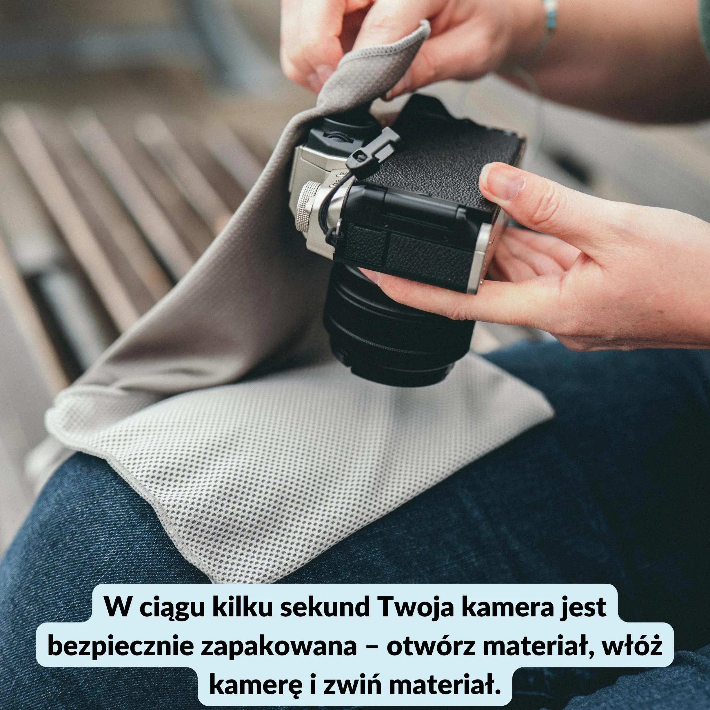 Lens-Aid woreczek z mikrofibry do obiektywów zestaw 3 sztuk S M L
